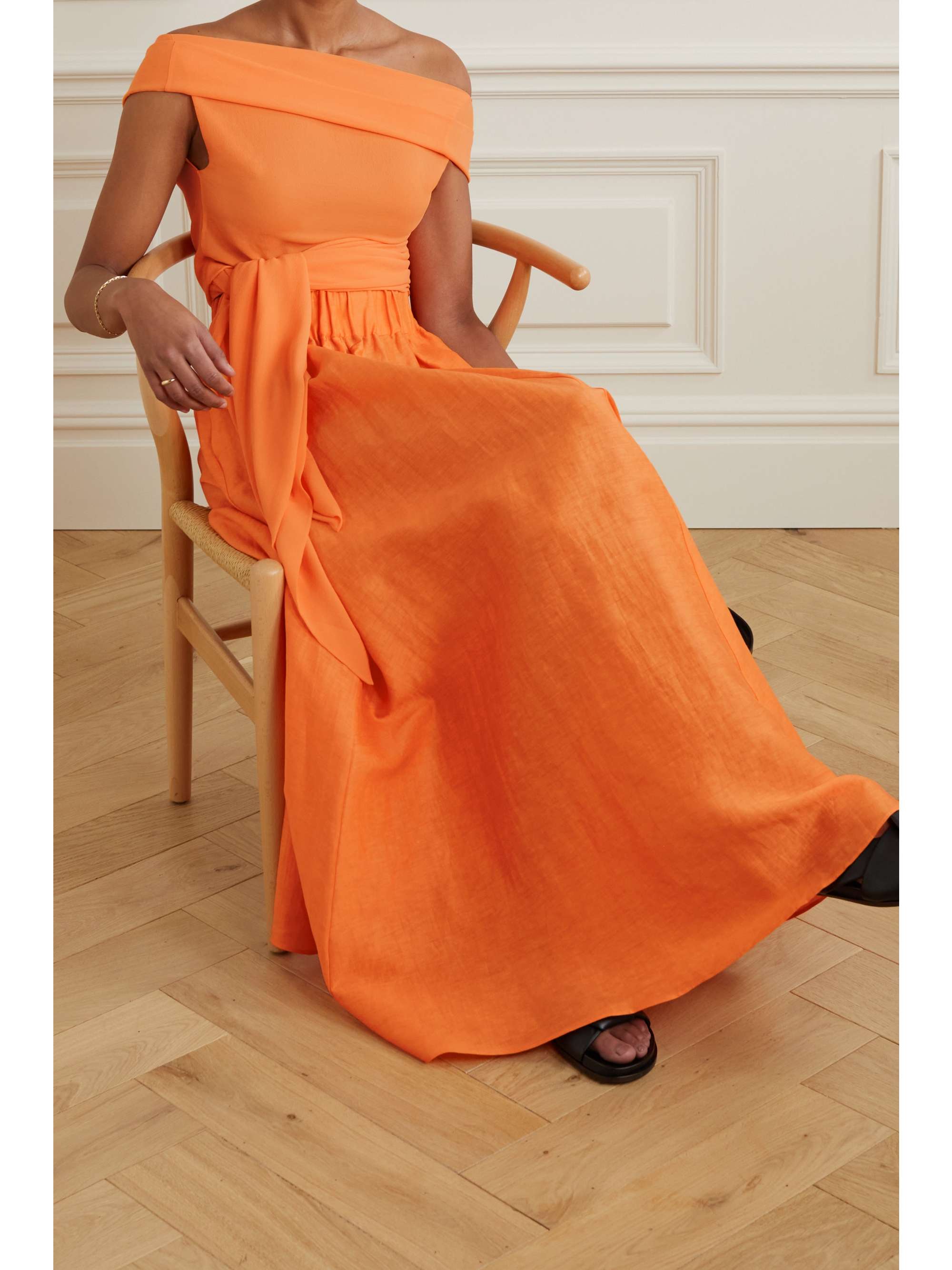 CORTANA Sen draped silk top
