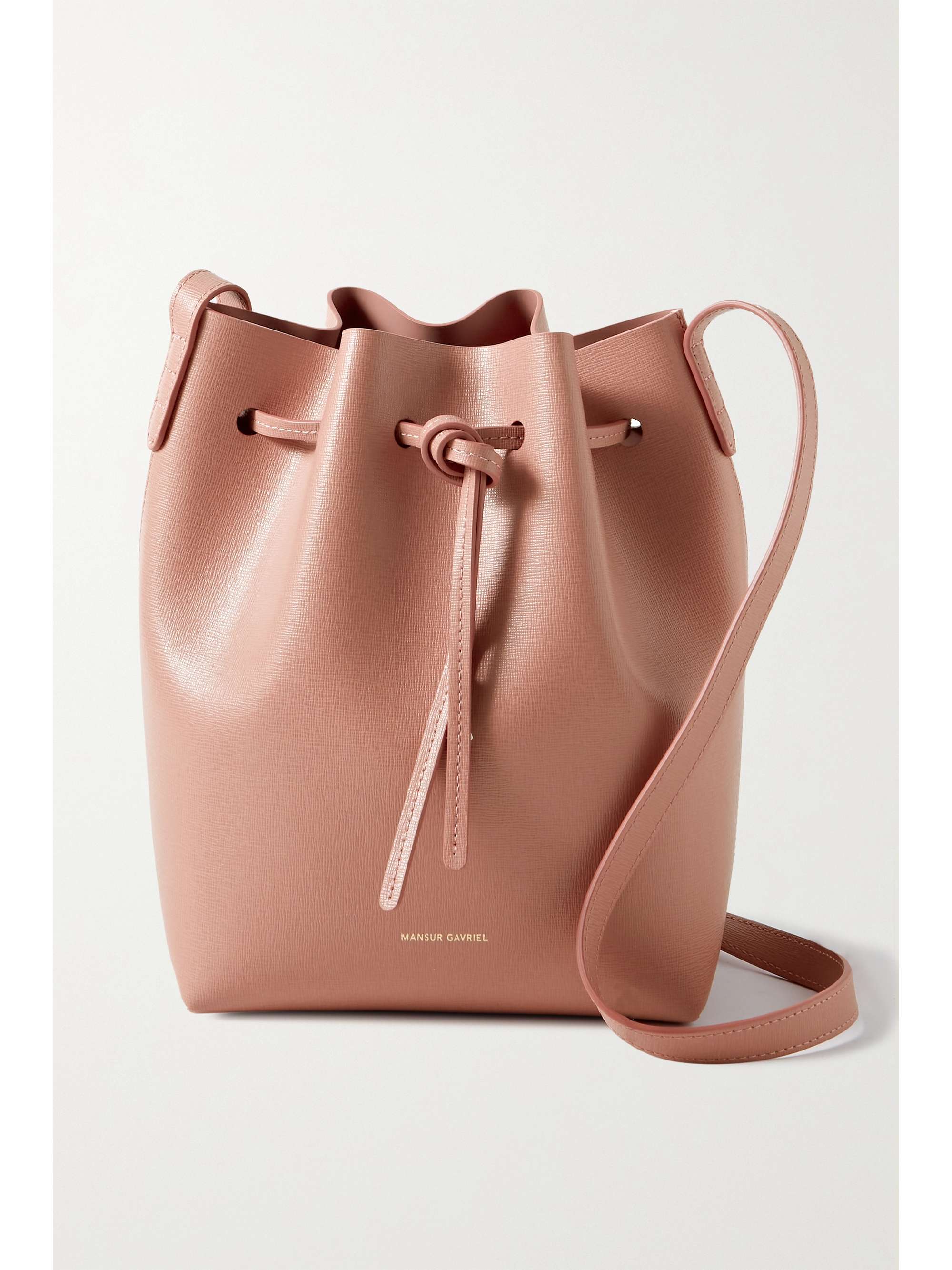 blush bucket bag
