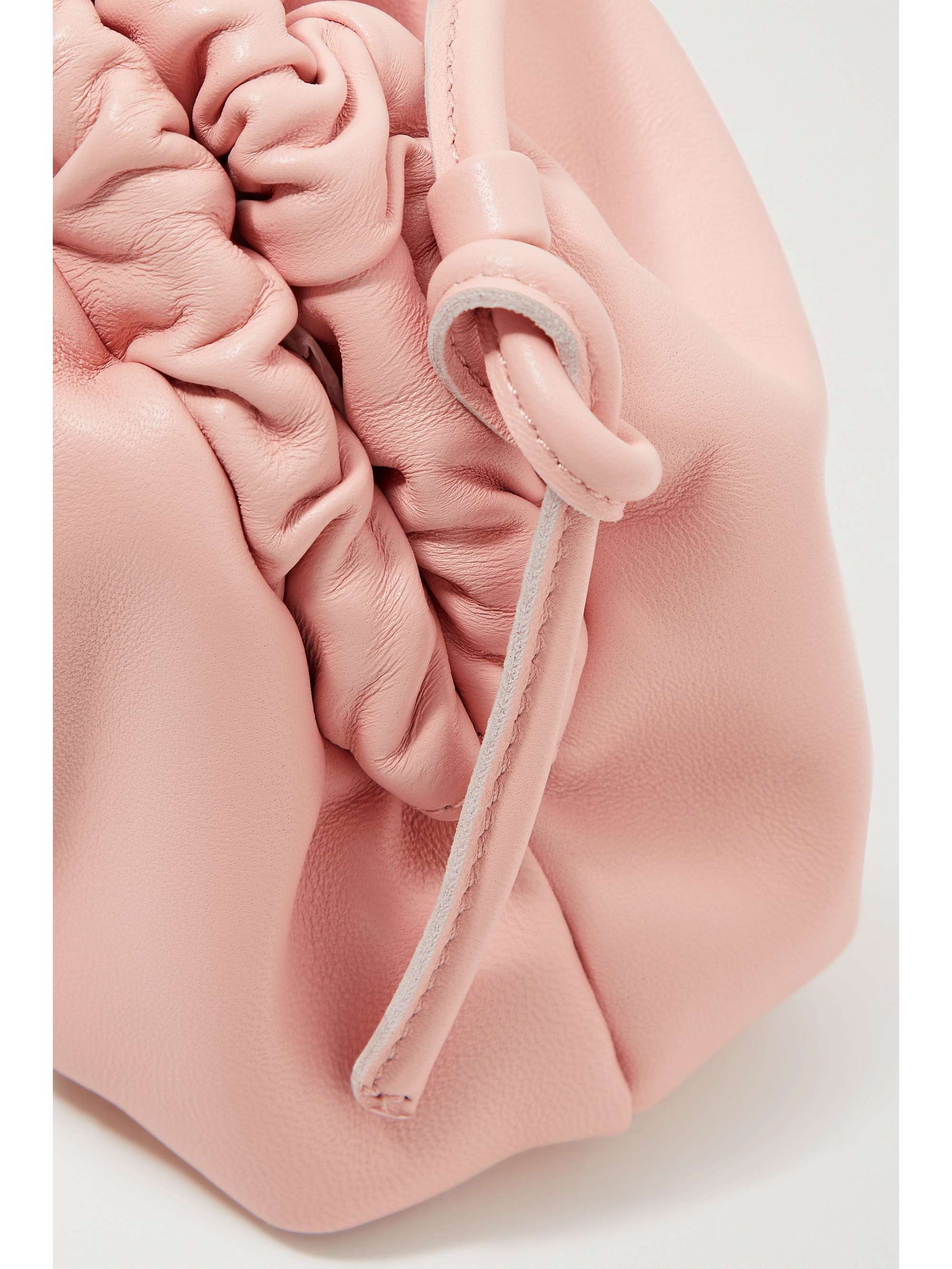 MANSUR GAVRIEL Cloud mini gathered leather clutch
