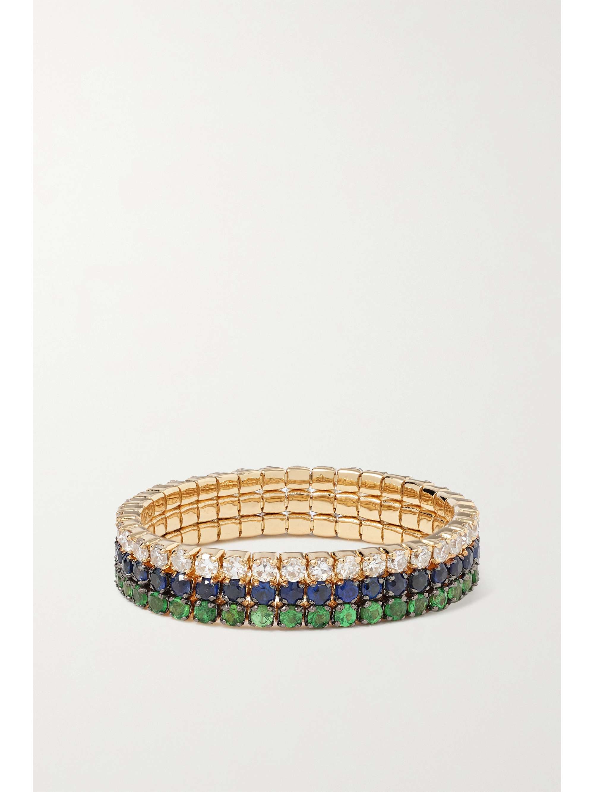 SHAY Bague en or 18 carats (750/1000) et pierres multiples