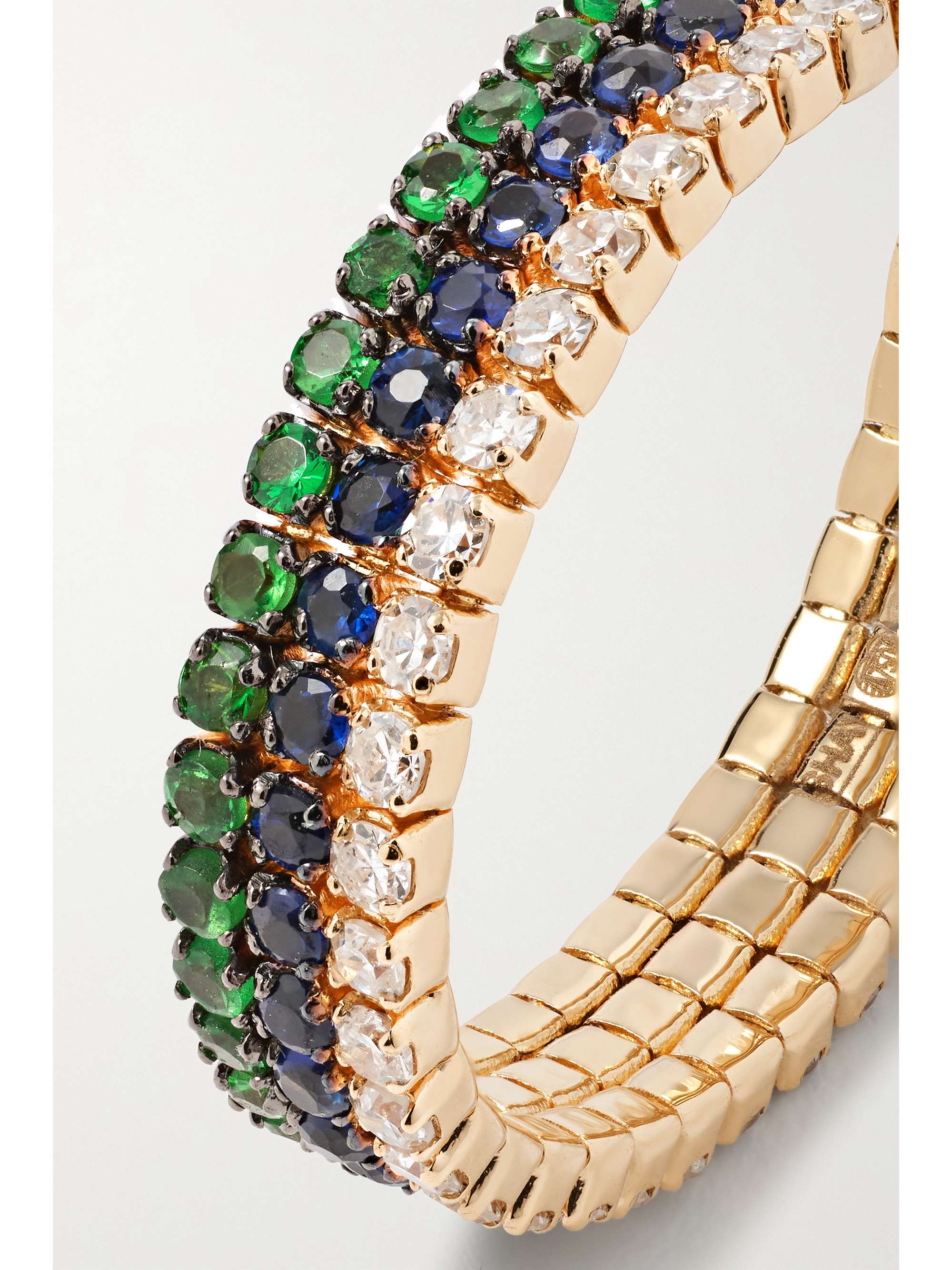SHAY Bague en or 18 carats (750/1000) et pierres multiples