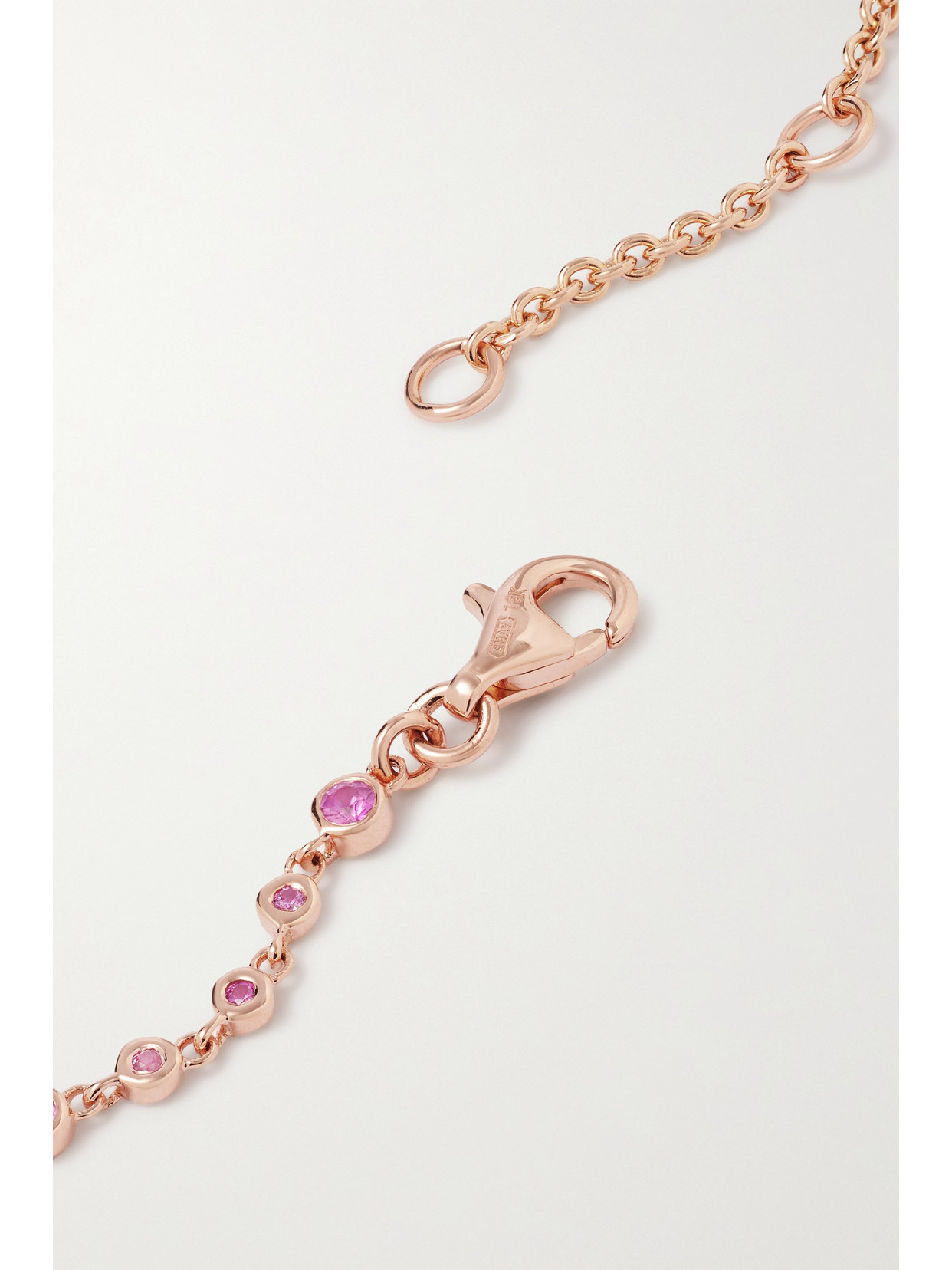 Shop Shay 18-karat Rose Gold Sapphire Anklet