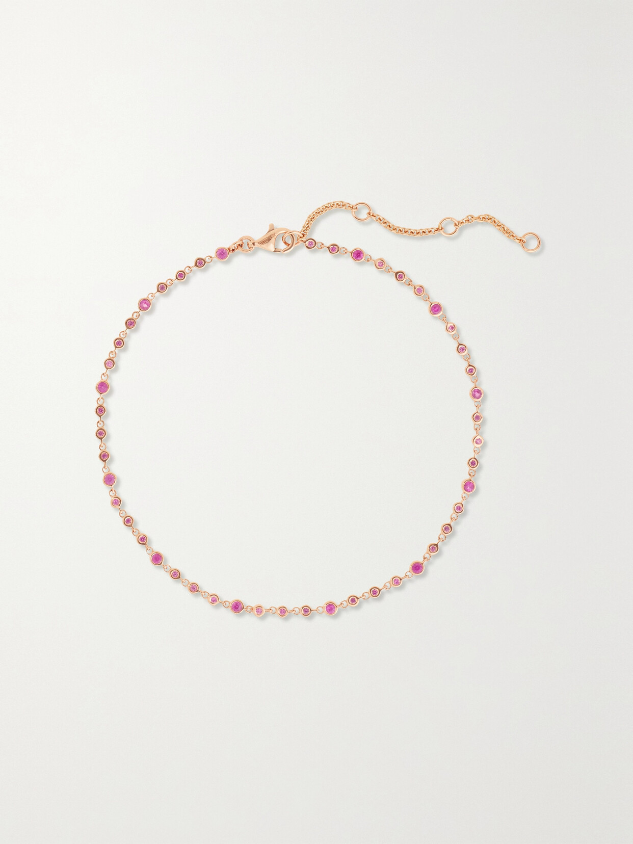 Shay 18-karat Rose Gold Sapphire Anklet