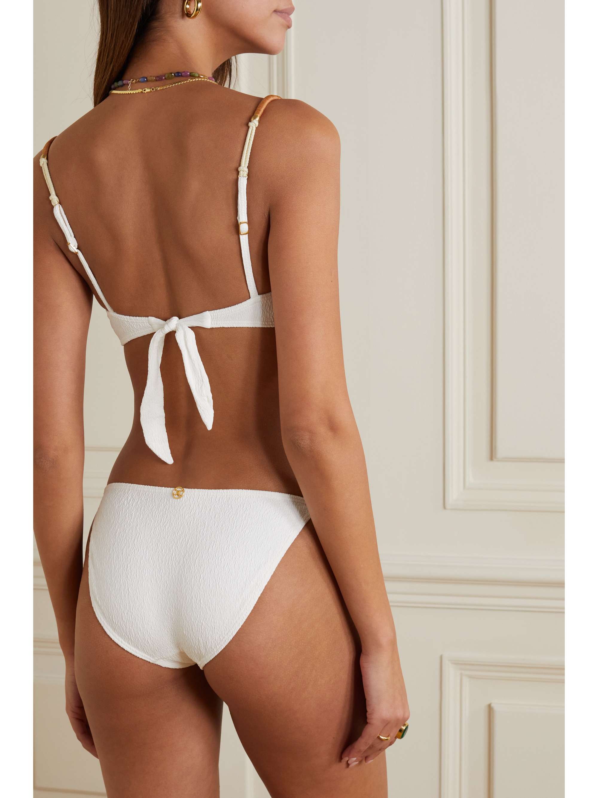 VIX Elis seersucker bikini briefs