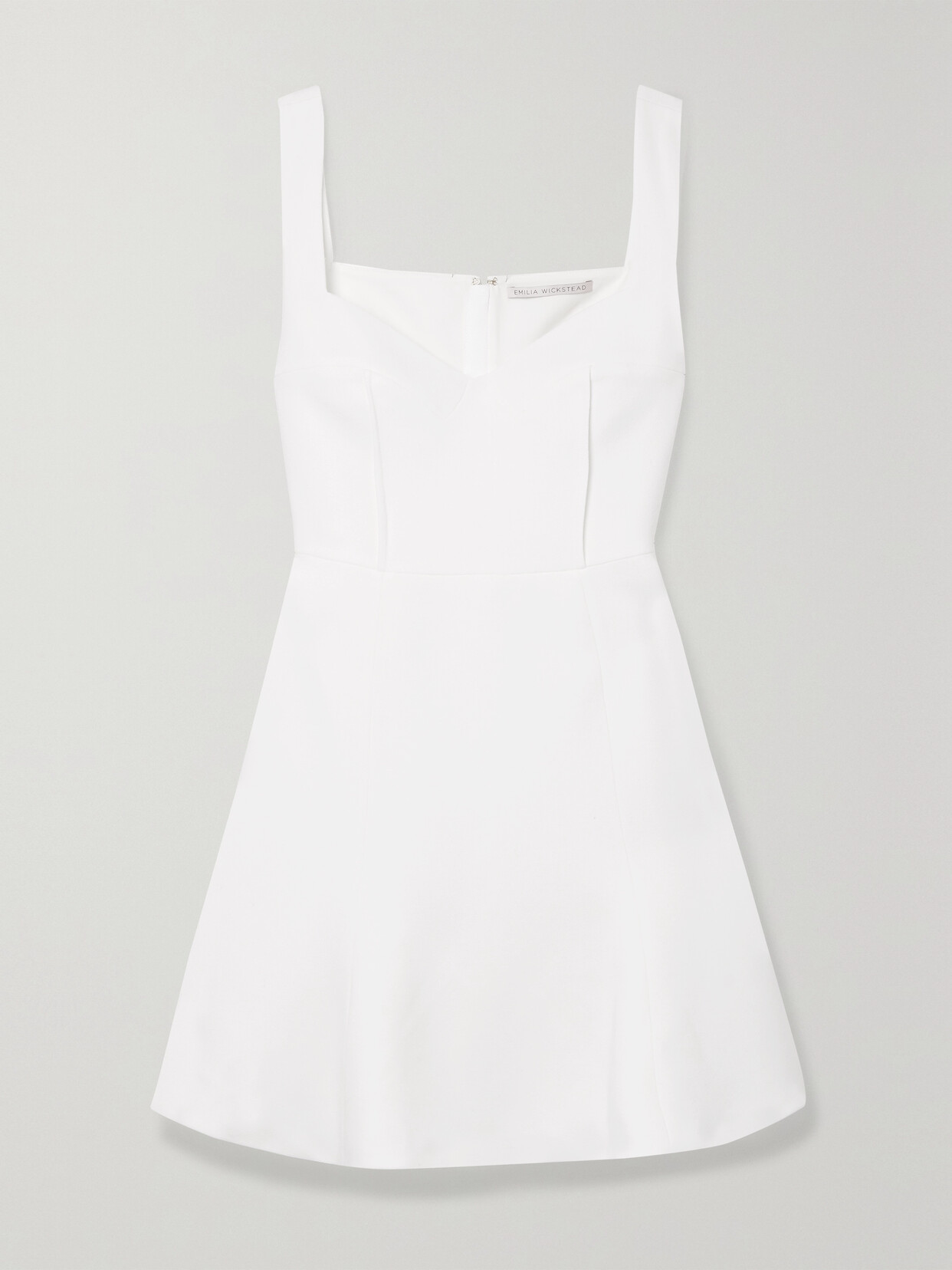 Emilia Wickstead Easter Wool-crepe Mini Dress In White