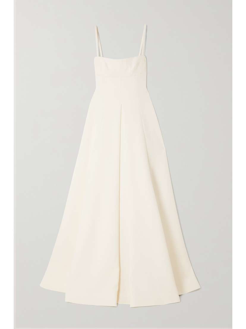 Emilia Wickstead Oceania Wool-crepe Gown
