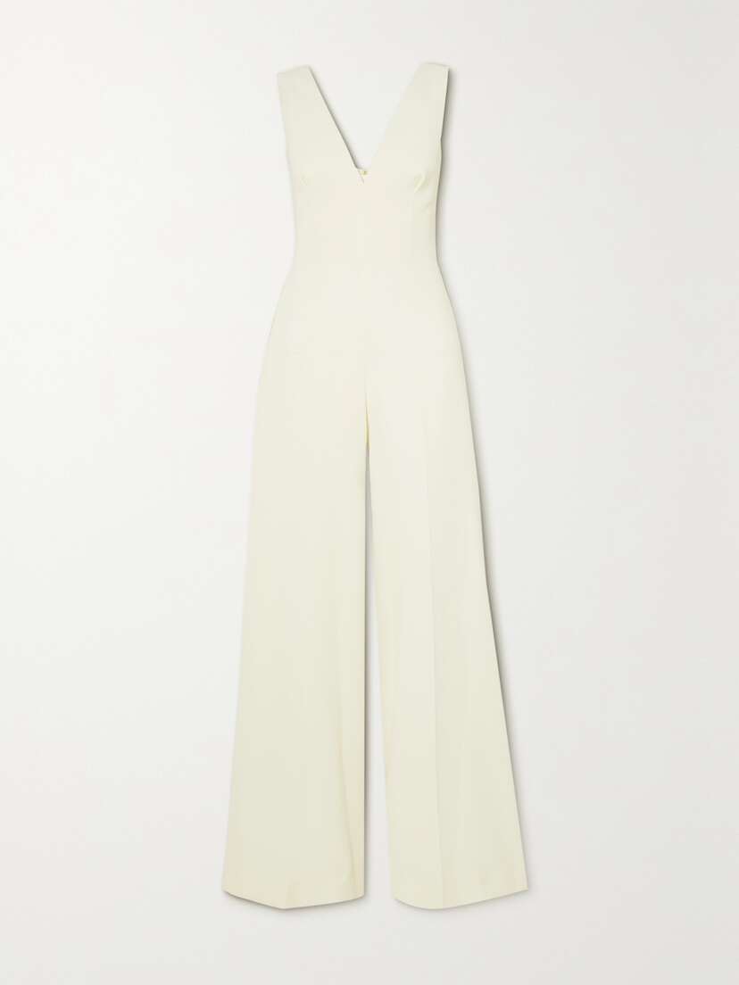 Emilia Wickstead Ross Crepe Wide-leg Jumpsuit