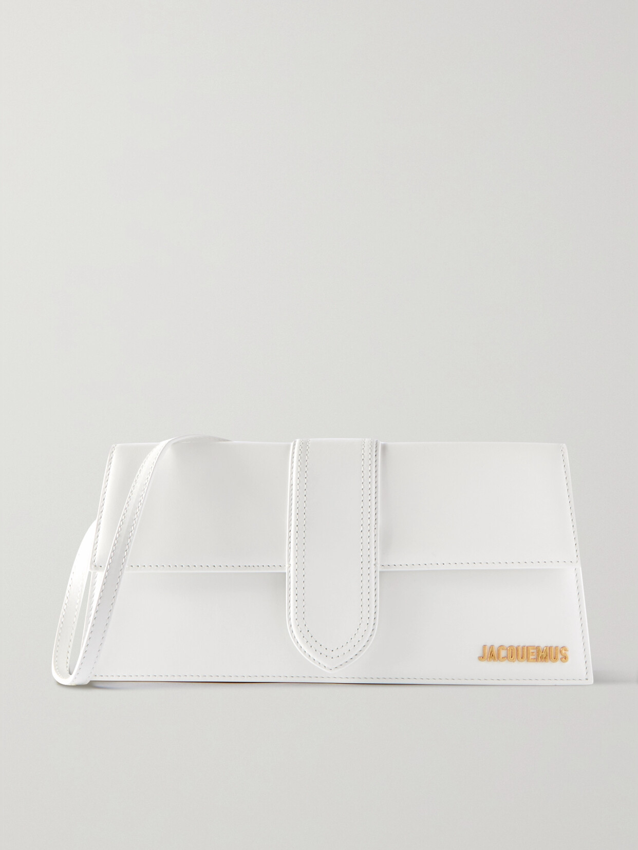 Jacquemus Le Bambino Long Shoulder Bag In White