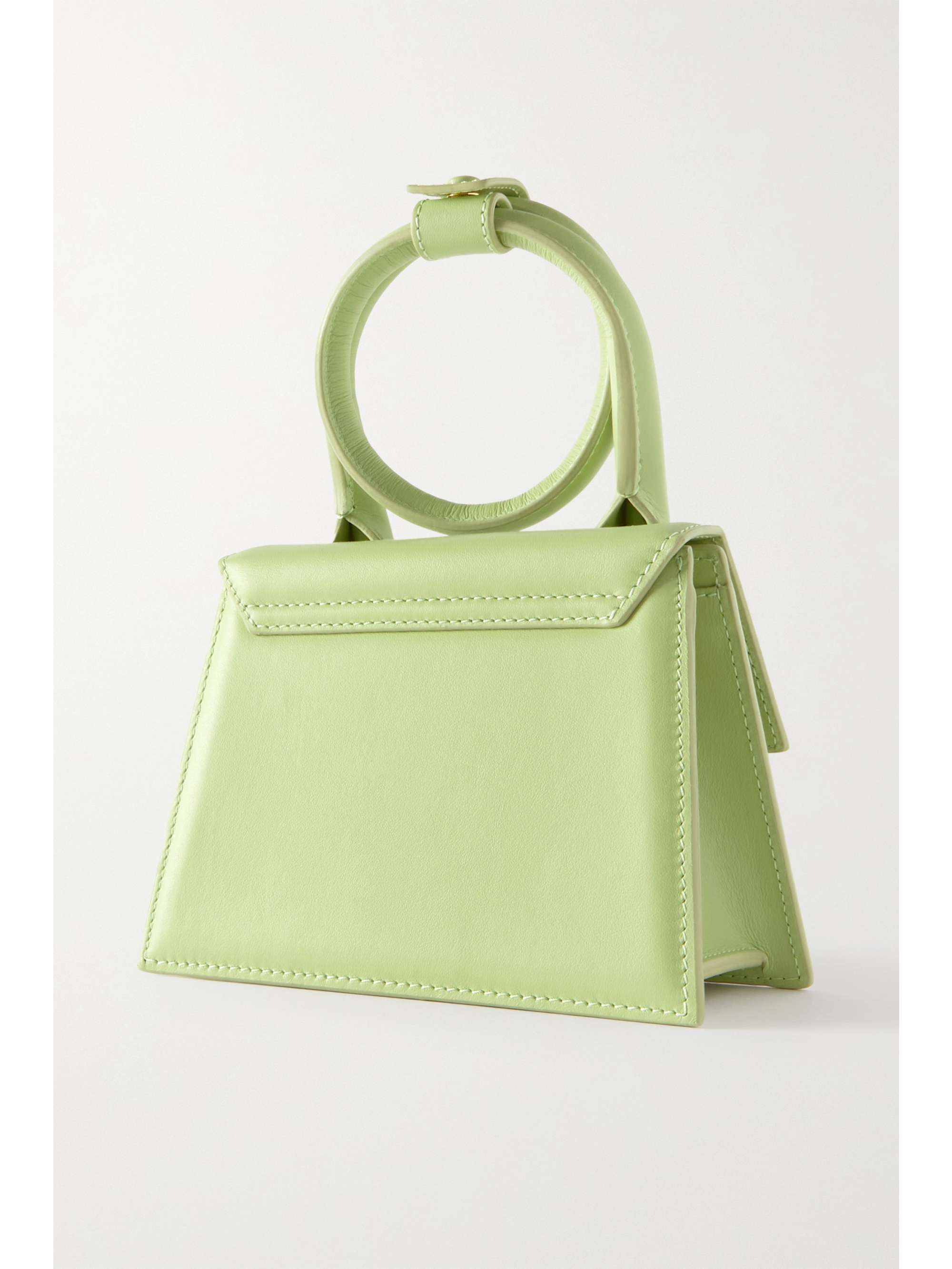 JACQUEMUS Le Chiquito Noeud leather shoulder bag NETAPORTER