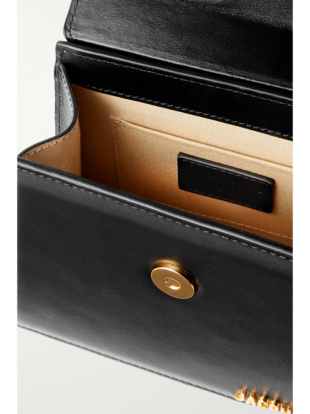 Jacquemus Le Chiquito Noeud Leather Top Handle Bag In Black