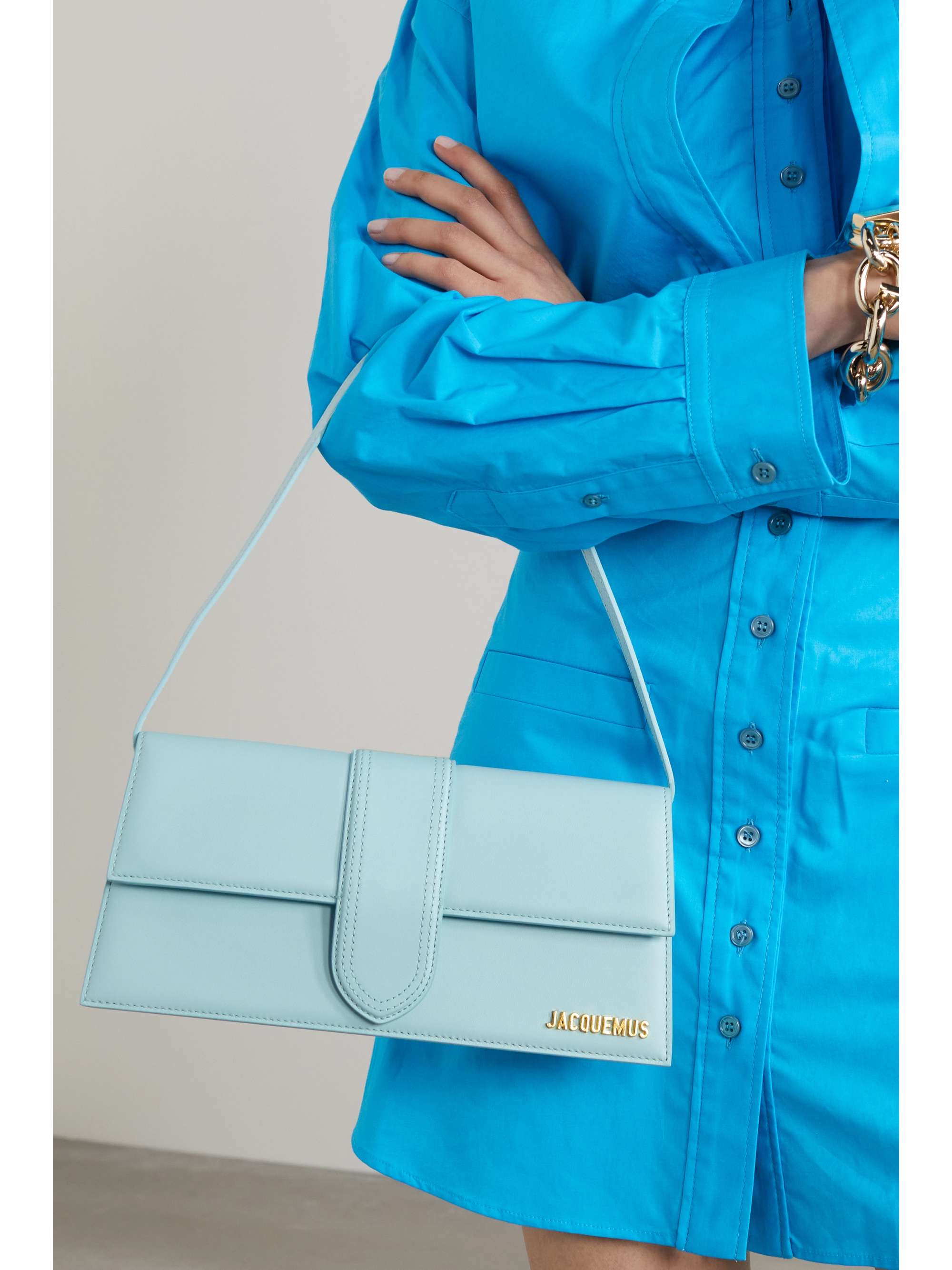 JACQUEMUS Le Bambino Long leather shoulder bag