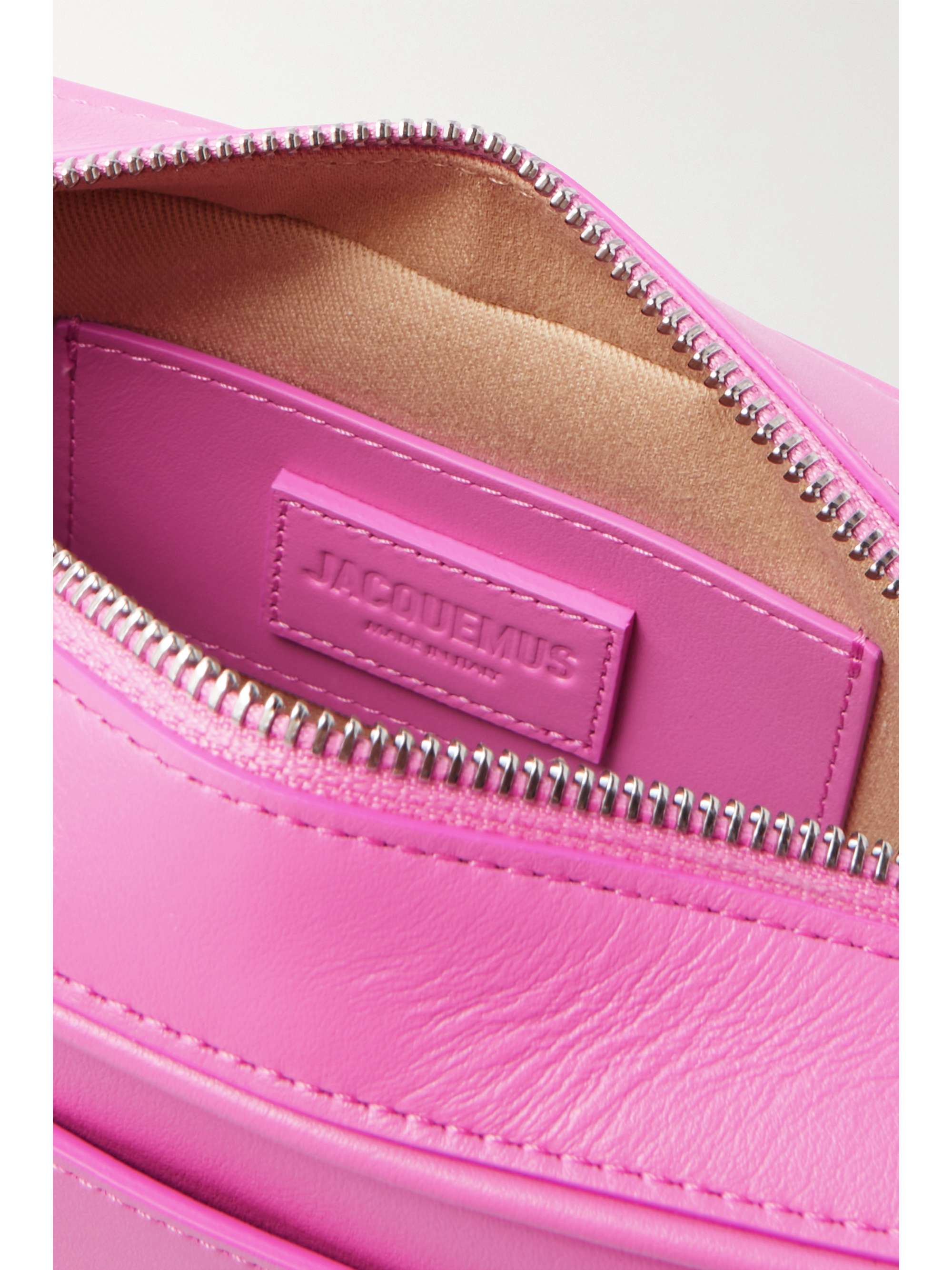JACQUEMUS Le leather shoulder bag NETAPORTER