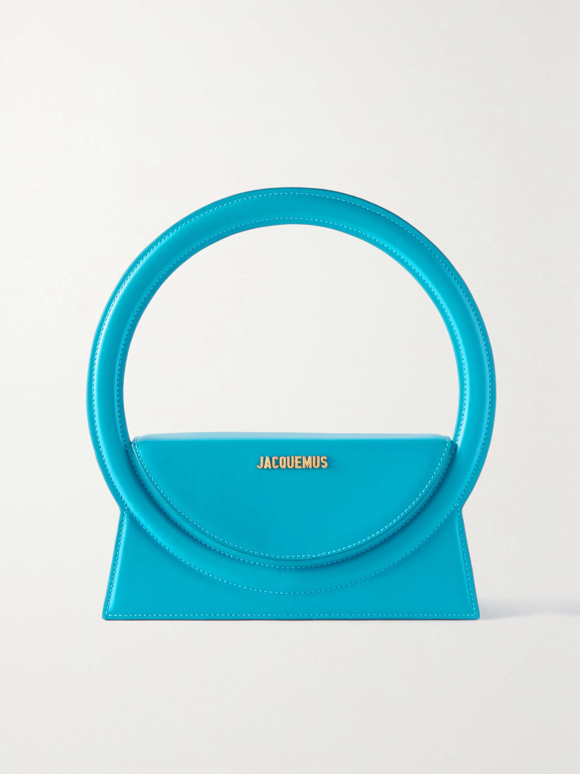 JACQUEMUS Rond leather shoulder bag NETAPORTER