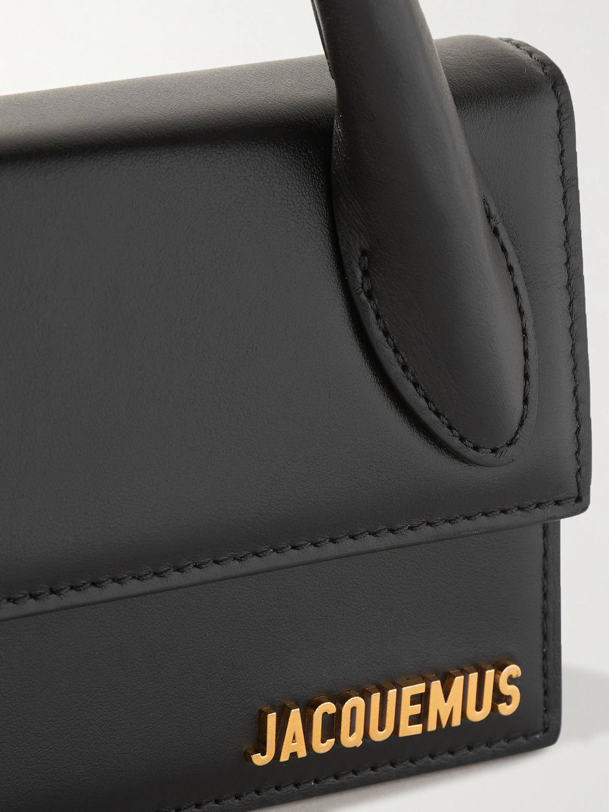 Shop Jacquemus Le Chiquito Long Leather Tote In Black