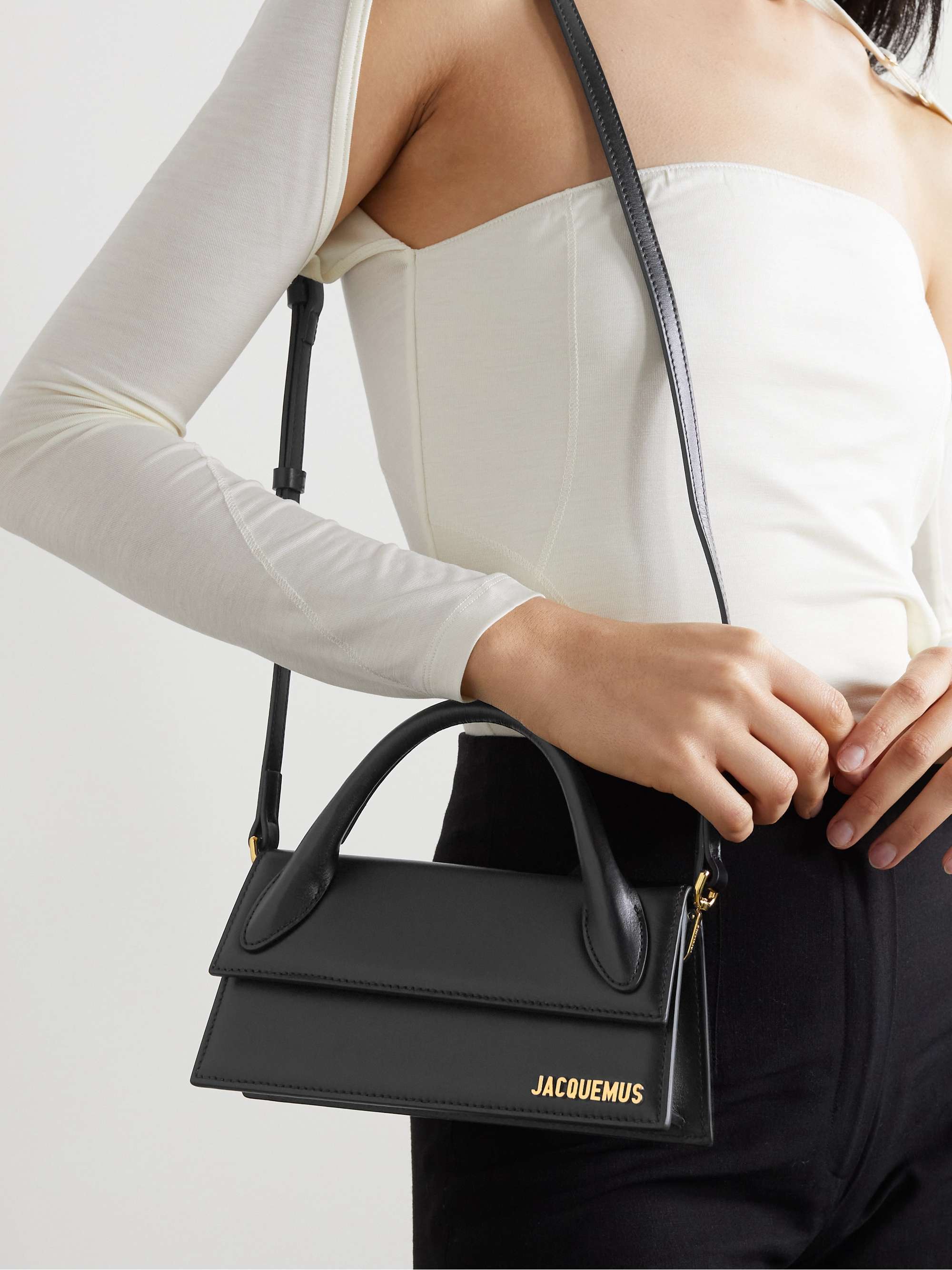 Jacquemus Le Chiquito Long Leather Top Handle Bag