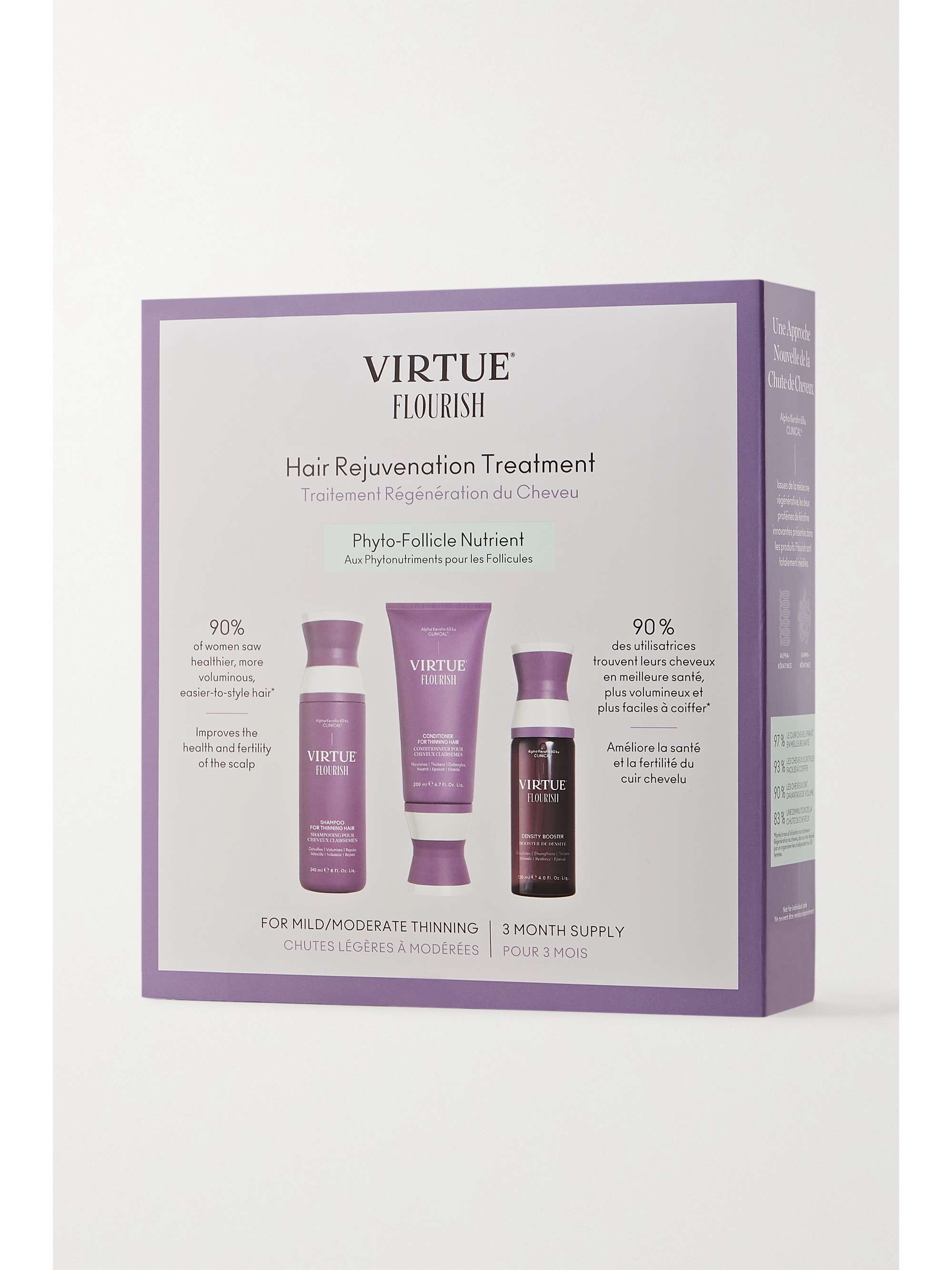 VIRTUE + NET SUSTAIN Hair Rejuvenation Treatment - Full Size, 3 months