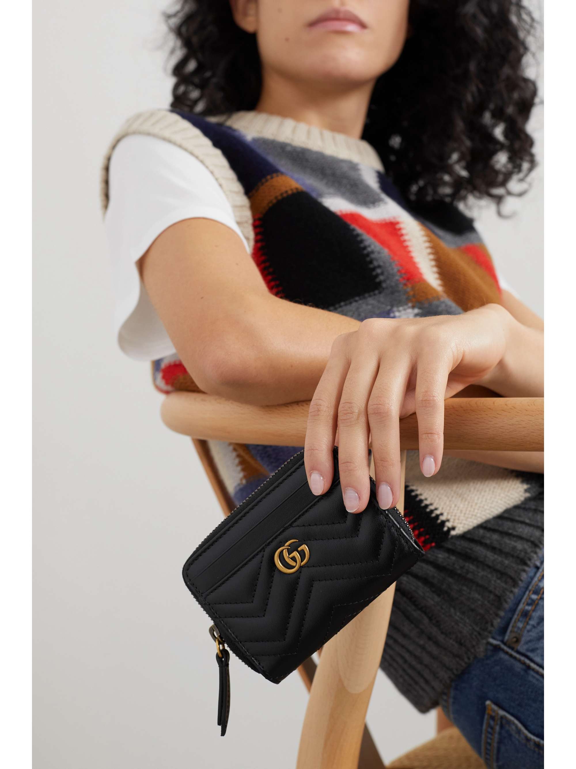 GUCCI GG Marmont quilted leather wallet