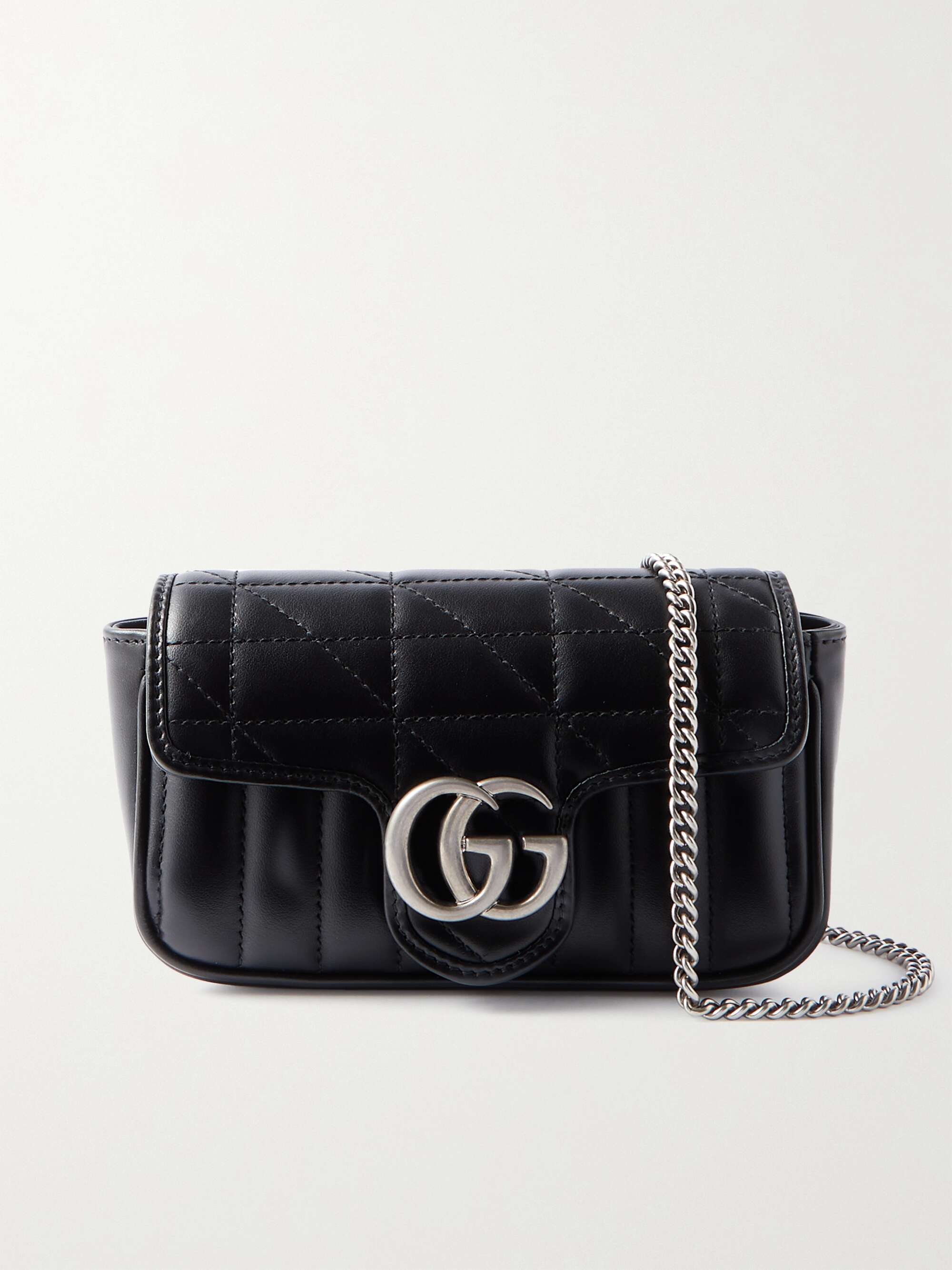 GUCCI GG Marmont super mini quilted leather shoulder bag