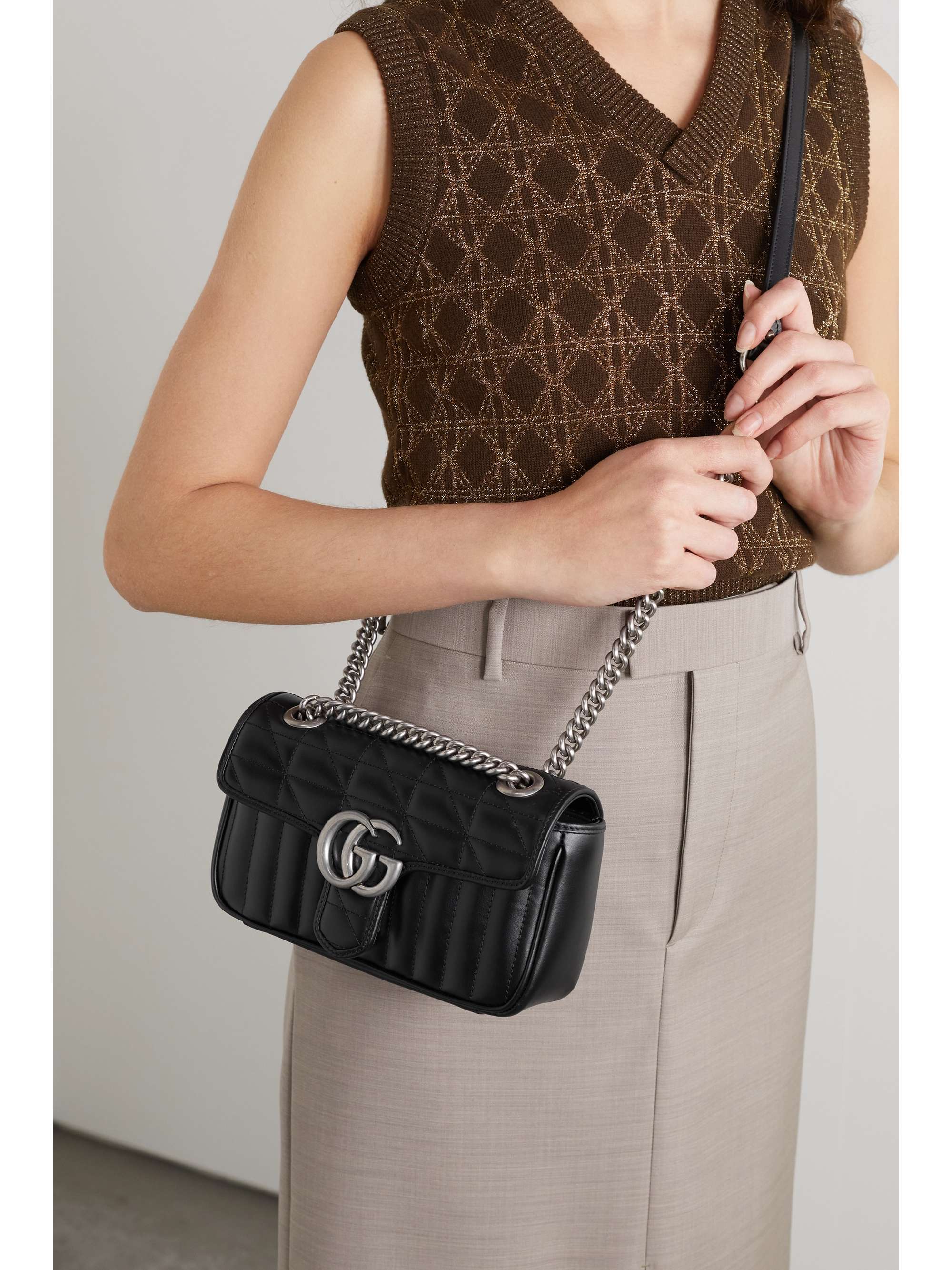 GG Marmont small quilted leather shoulder bag