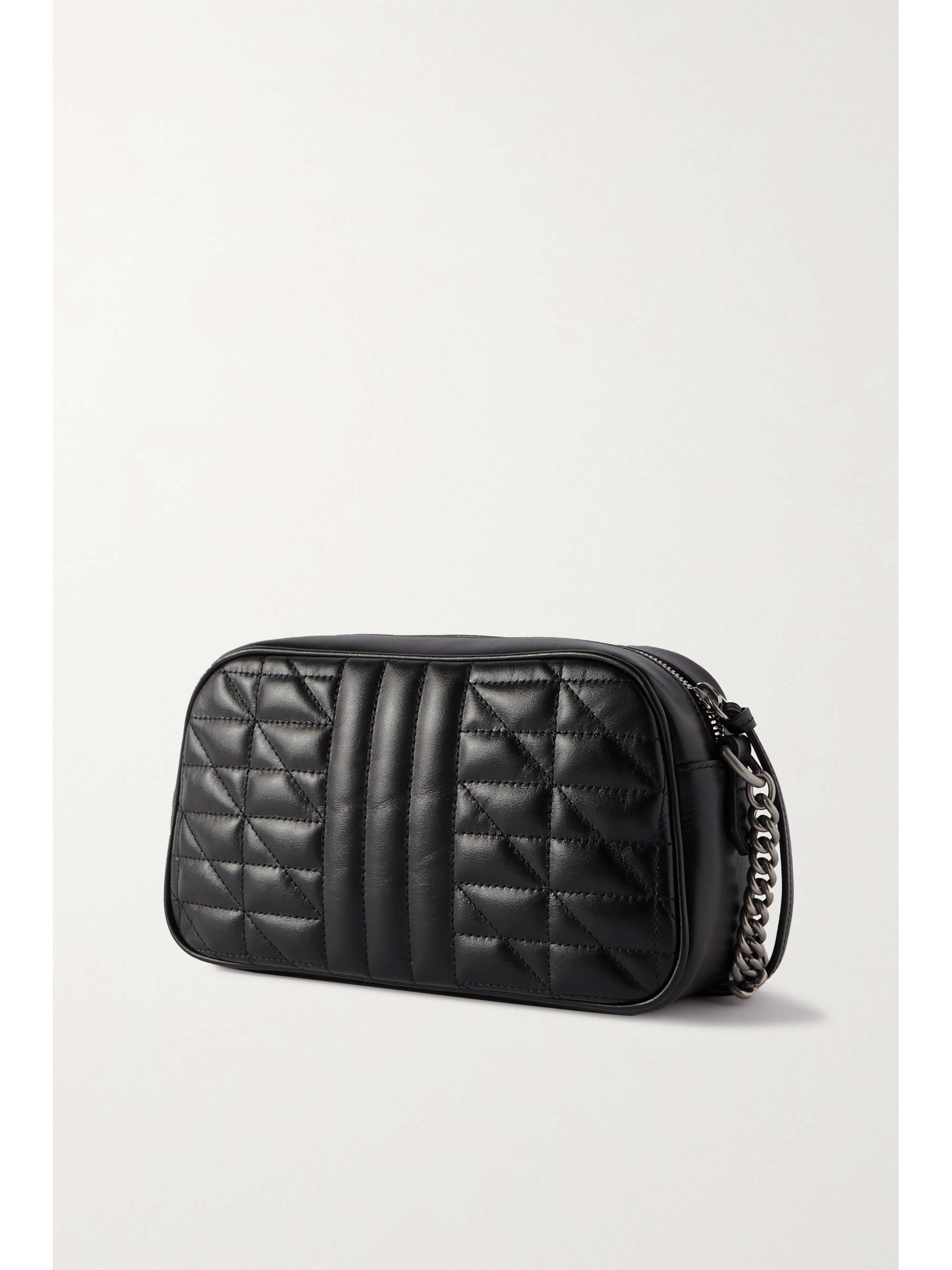 gucci small gg 2.0 matelassé leather camera bolsa