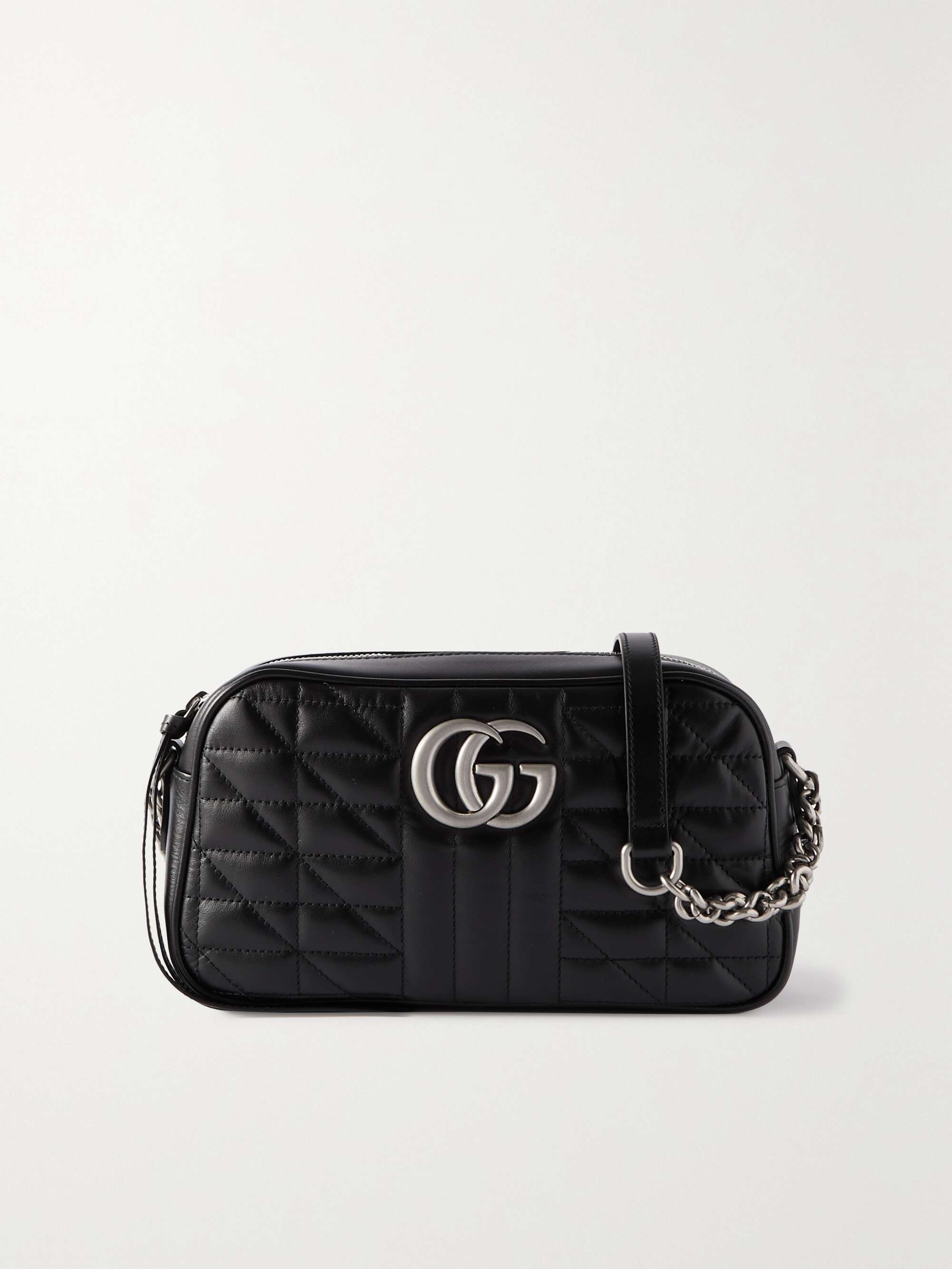 buy shoponline Mini Gg Leather Marmont Bag 2.0 Black Leather Small ...