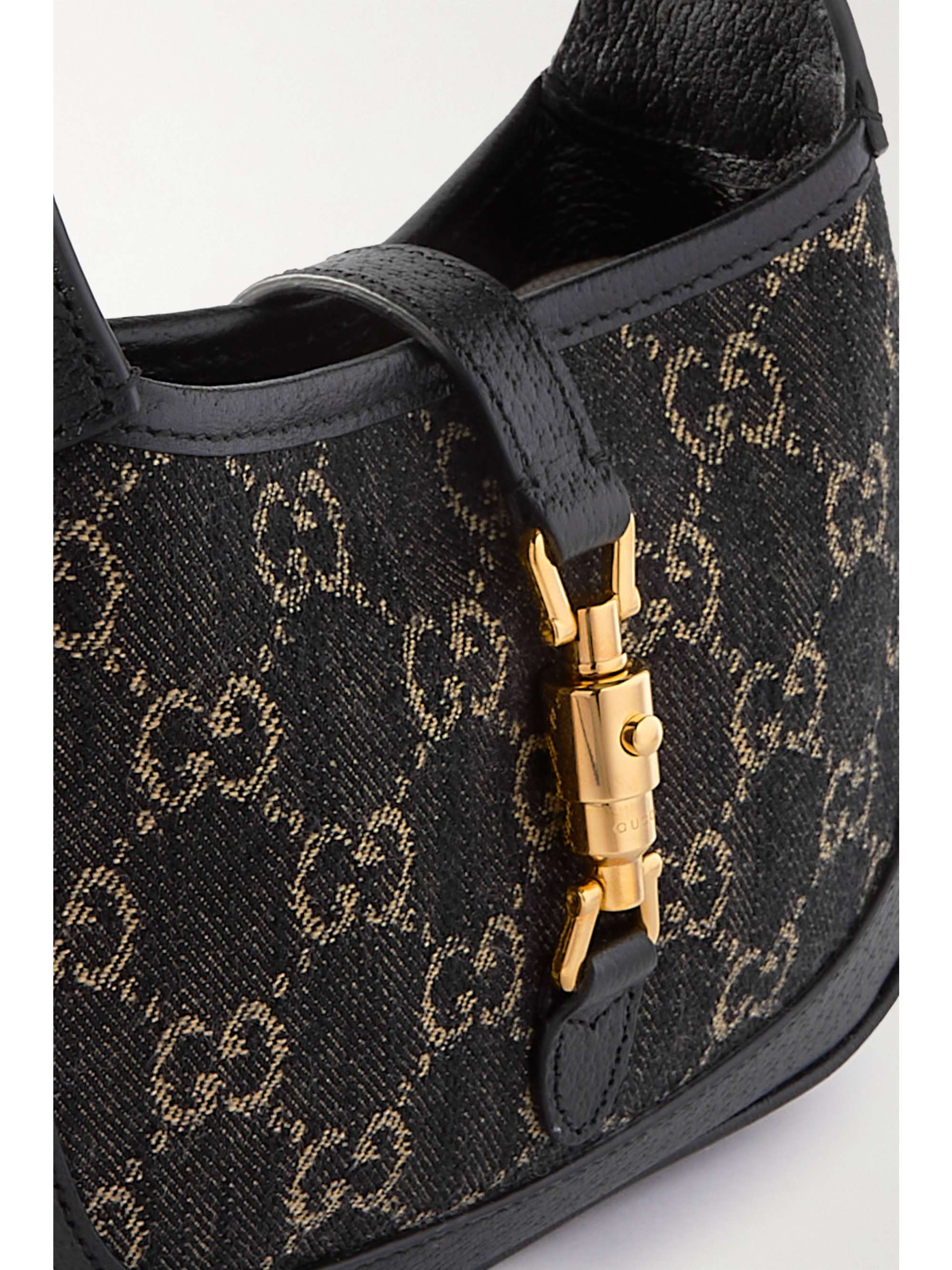 denim-jacquard shoulder bag | GUCCI 