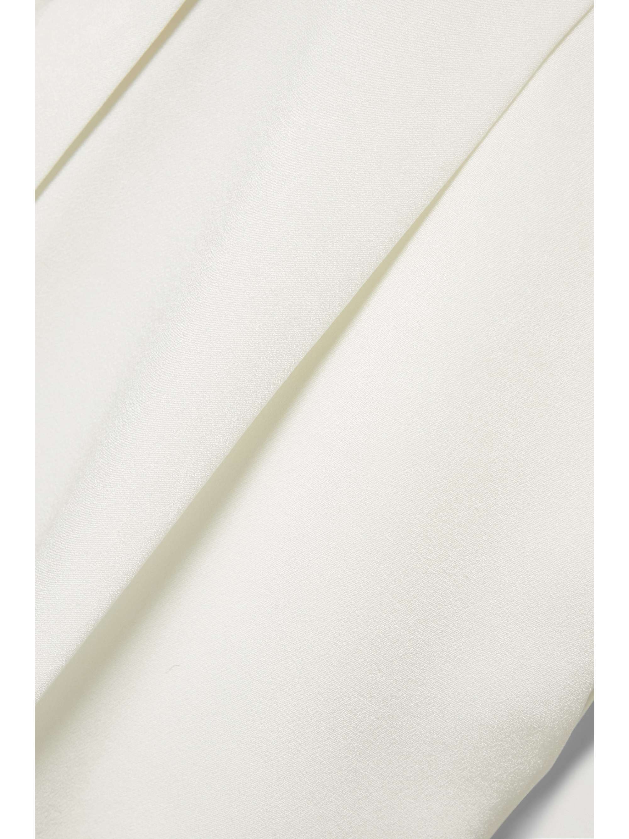 ALEX PERRY Penn pleated satin-crepe shorts