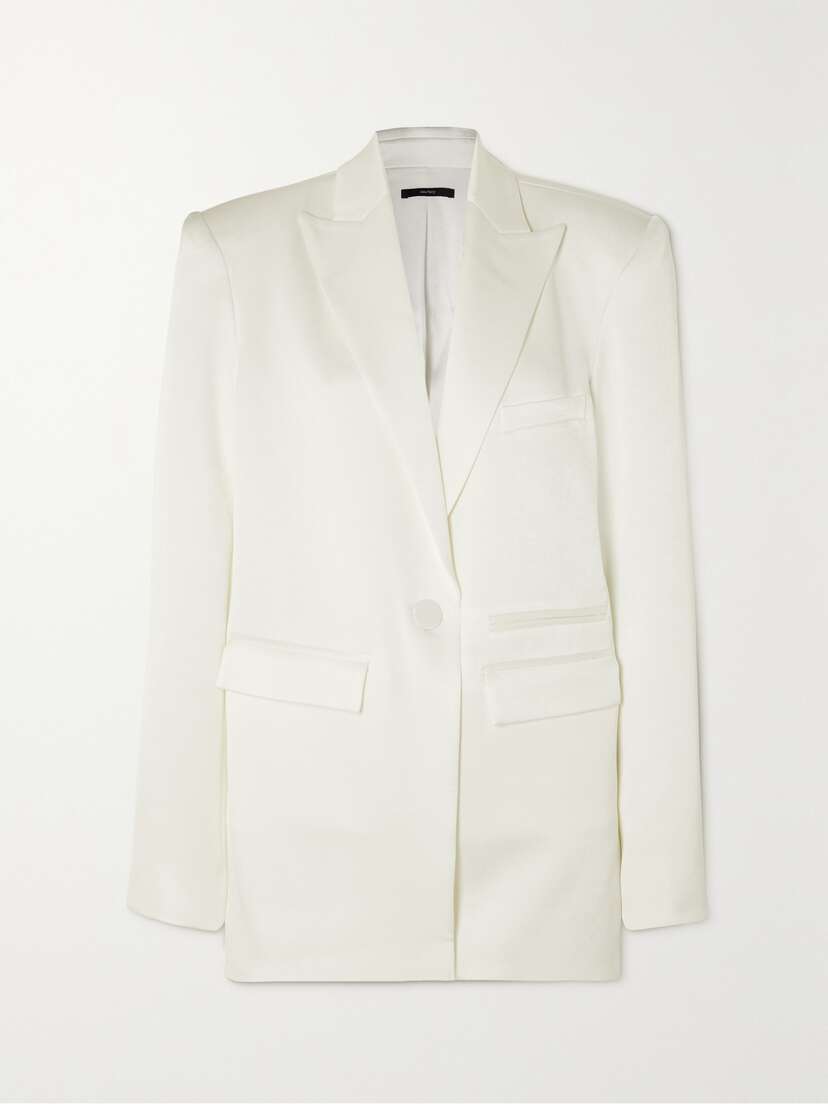 Alex Perry Hartford Satin-crepe Blazer - UK 16