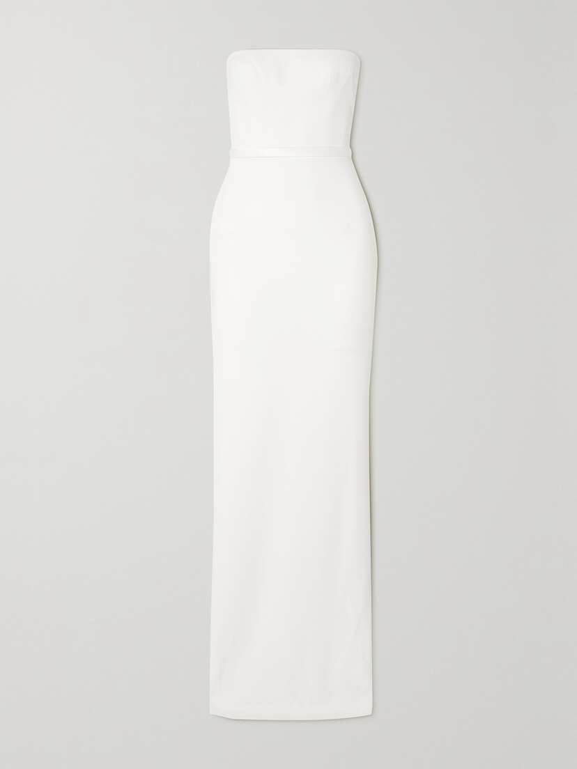 Alex Perry Cassidy Strapless Satin-crepe Gown - UK 14