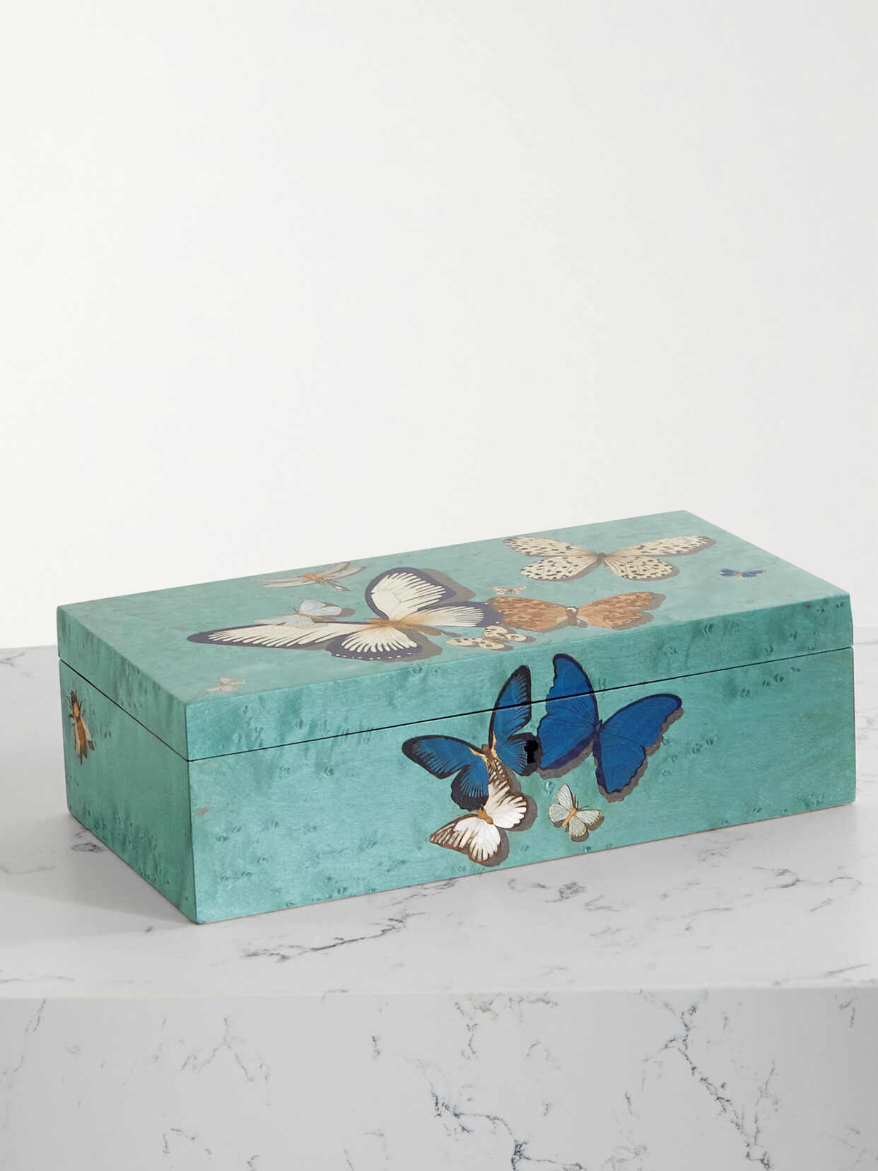 Alexandra Llewellyn - Marquetry Wood And Mother-of-pearl Jewelry Box - Brown