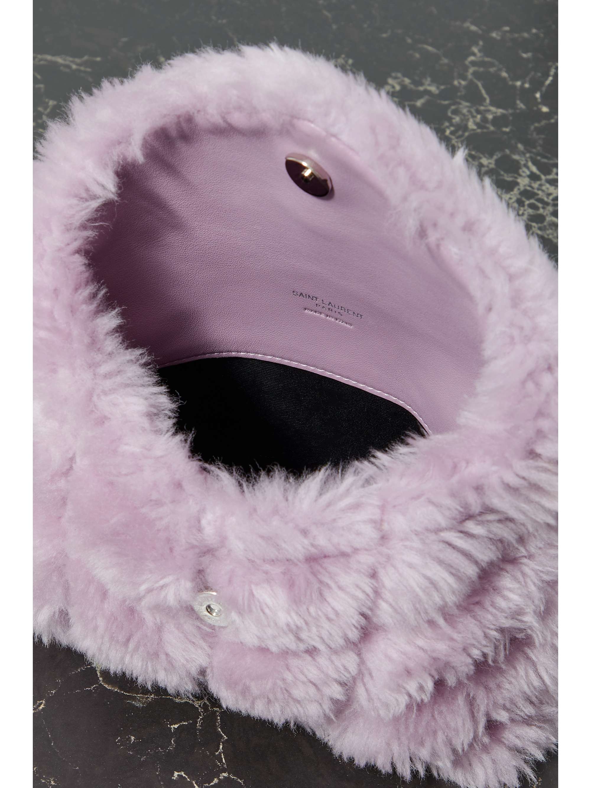 saint laurent puffer clutch
