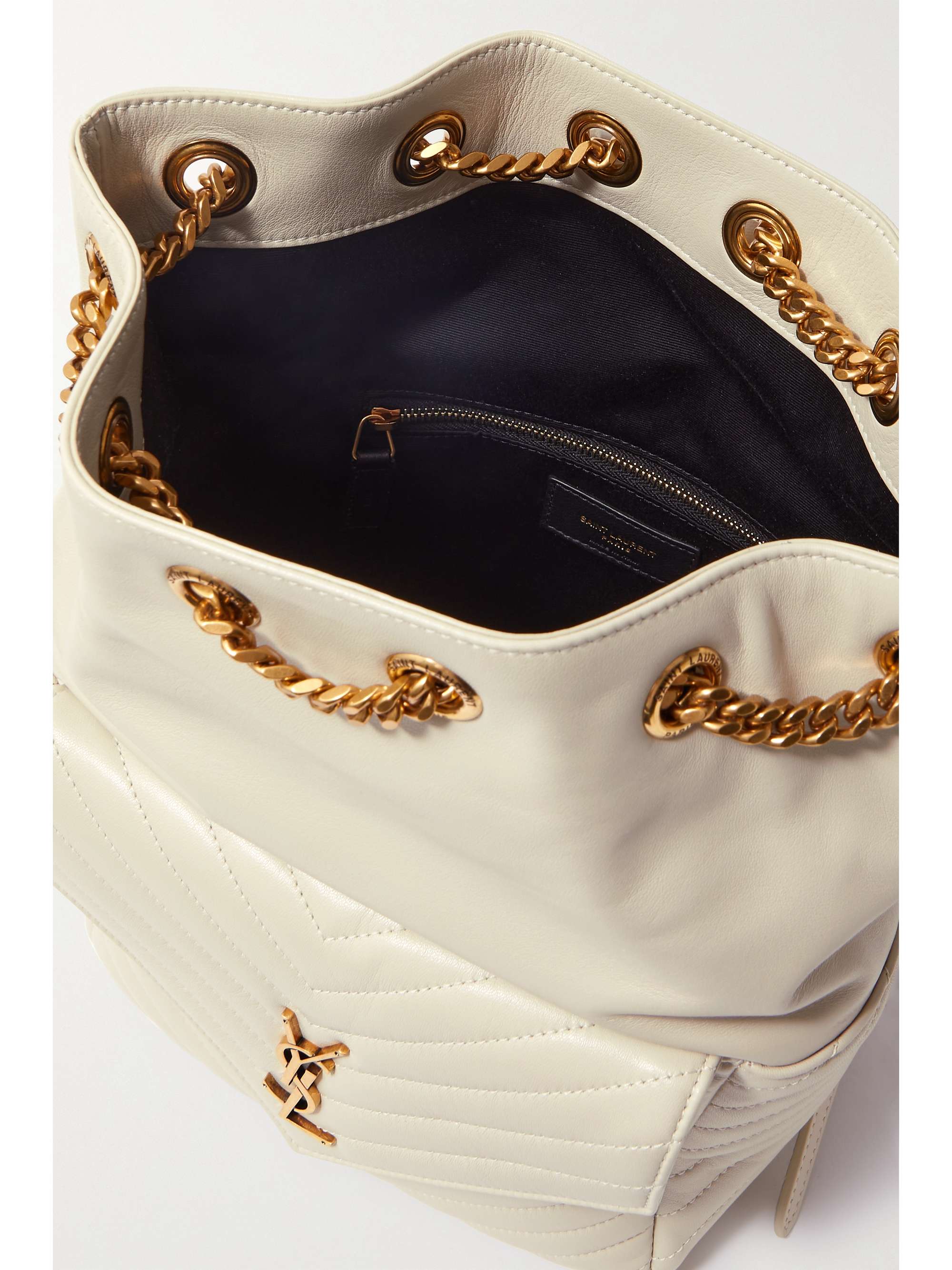 SAINT LAURENT Joe quilted leather backpack