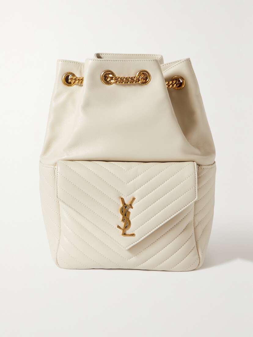 Saint Laurent Joe Quilted Leather Backpack