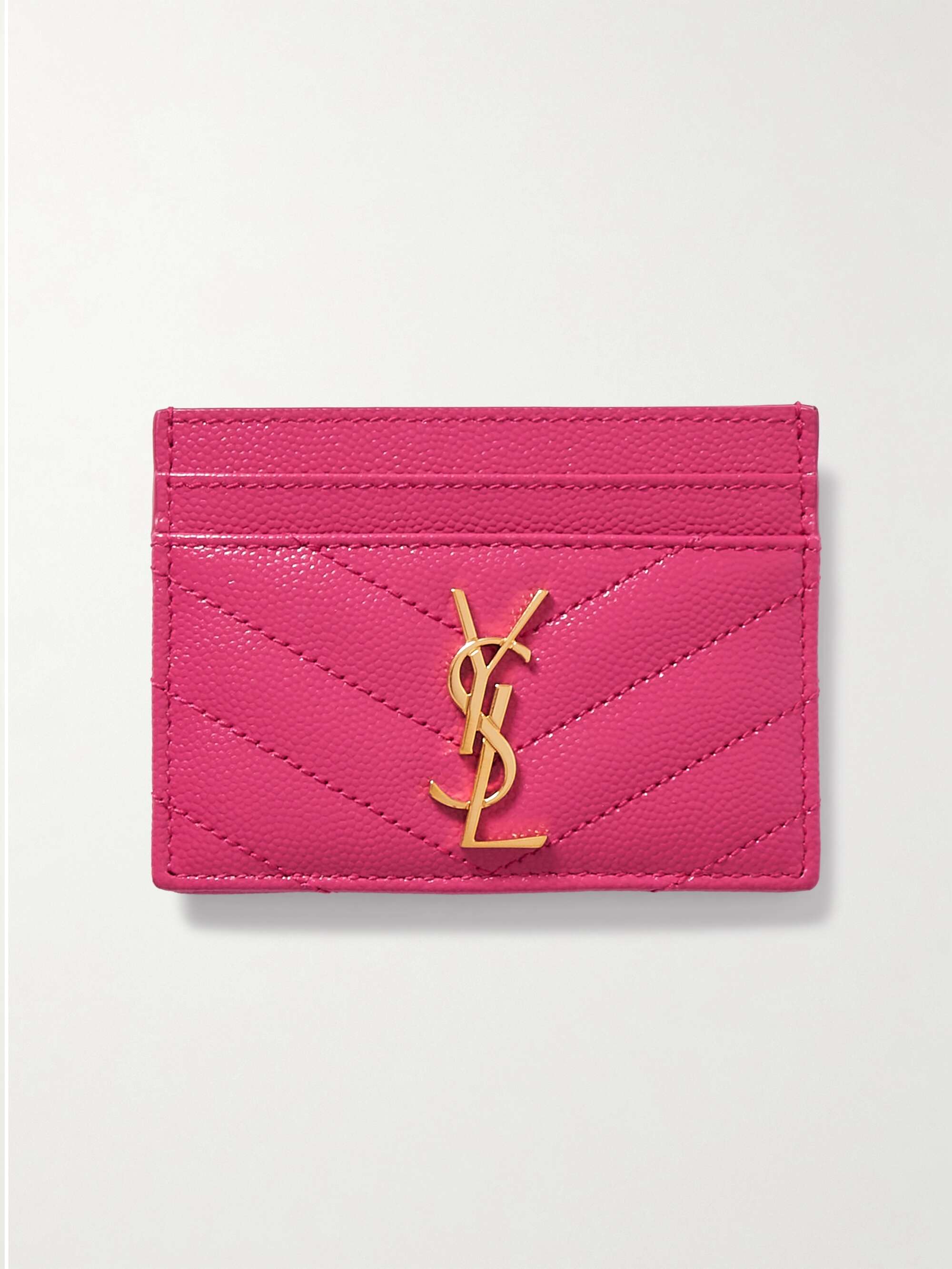 Shop Saint Laurent Monogram Matelass Leather Card Case