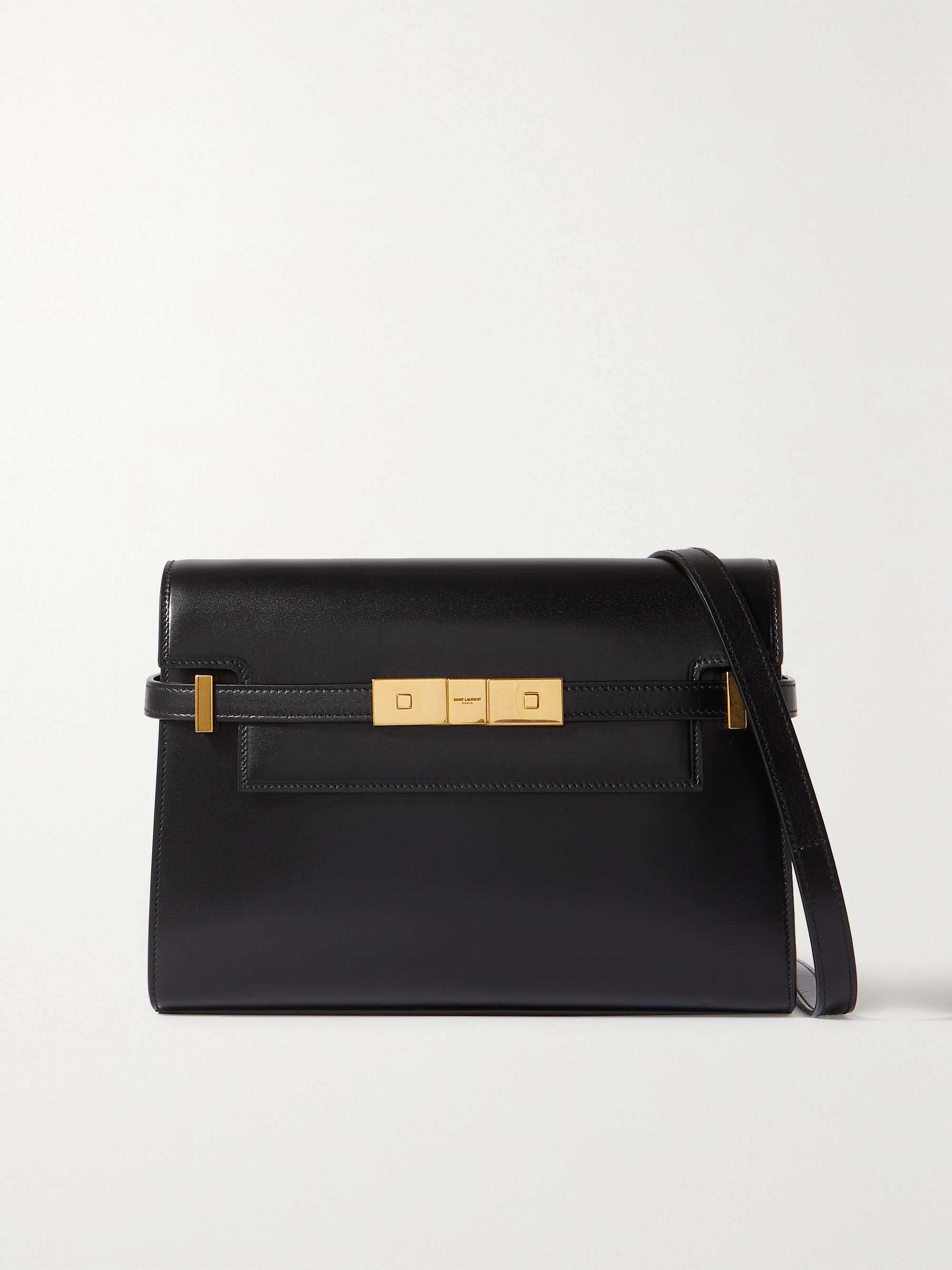 Manhattan small shoulder bag in box Saint Laurent leather, Saint Laurent