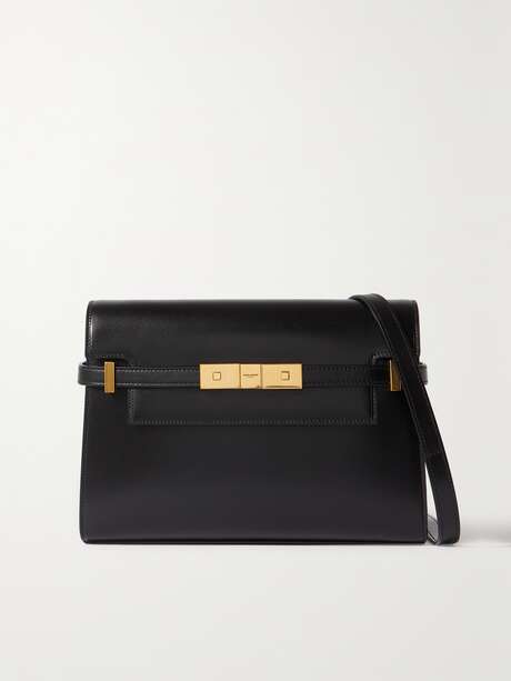 SAINT LAURENT Manhattan small leather shoulder bag | NET-A-PORTER