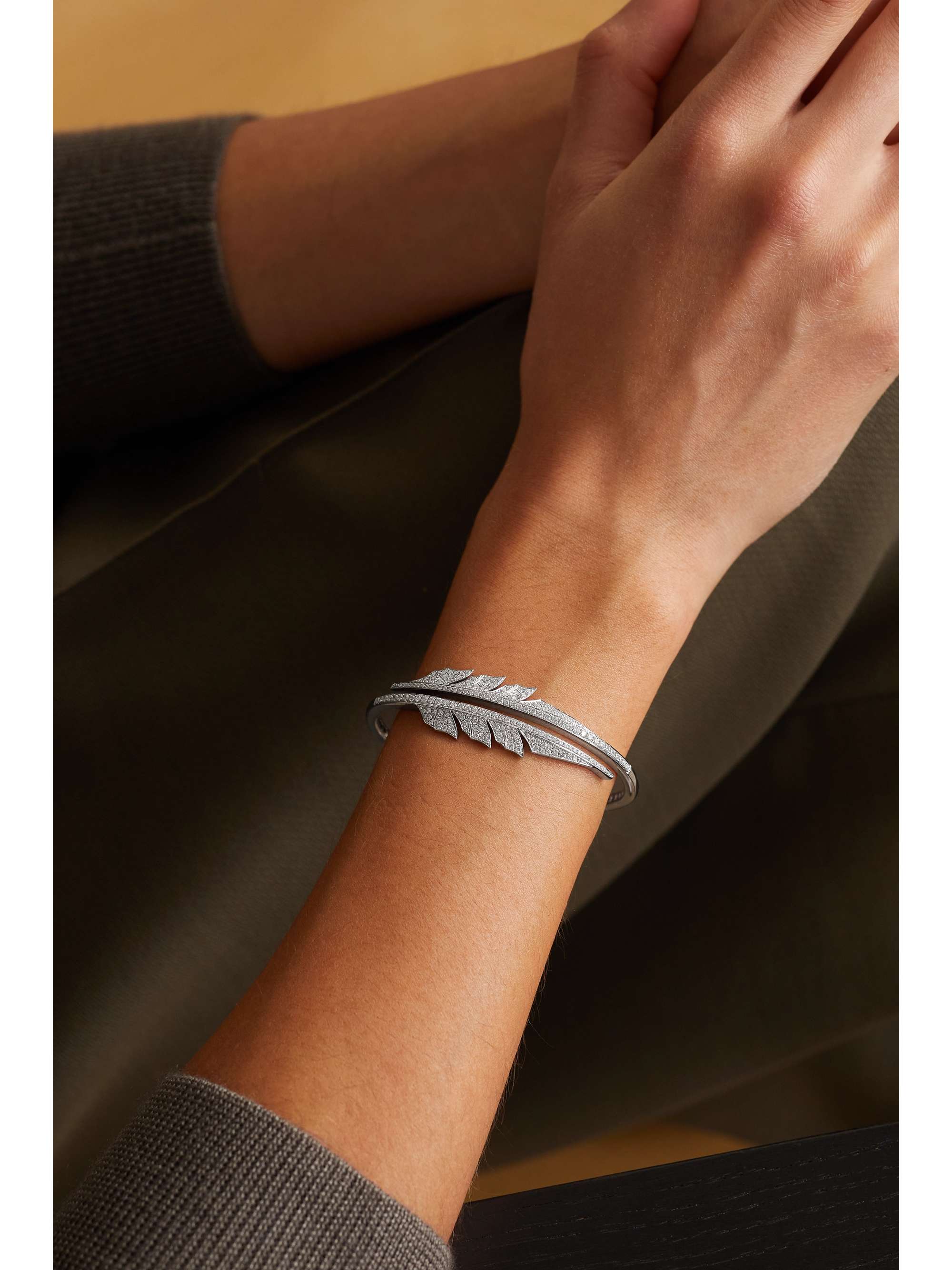 STEPHEN WEBSTER + NET SUSTAIN 18-karat recycled white gold diamond bracelet