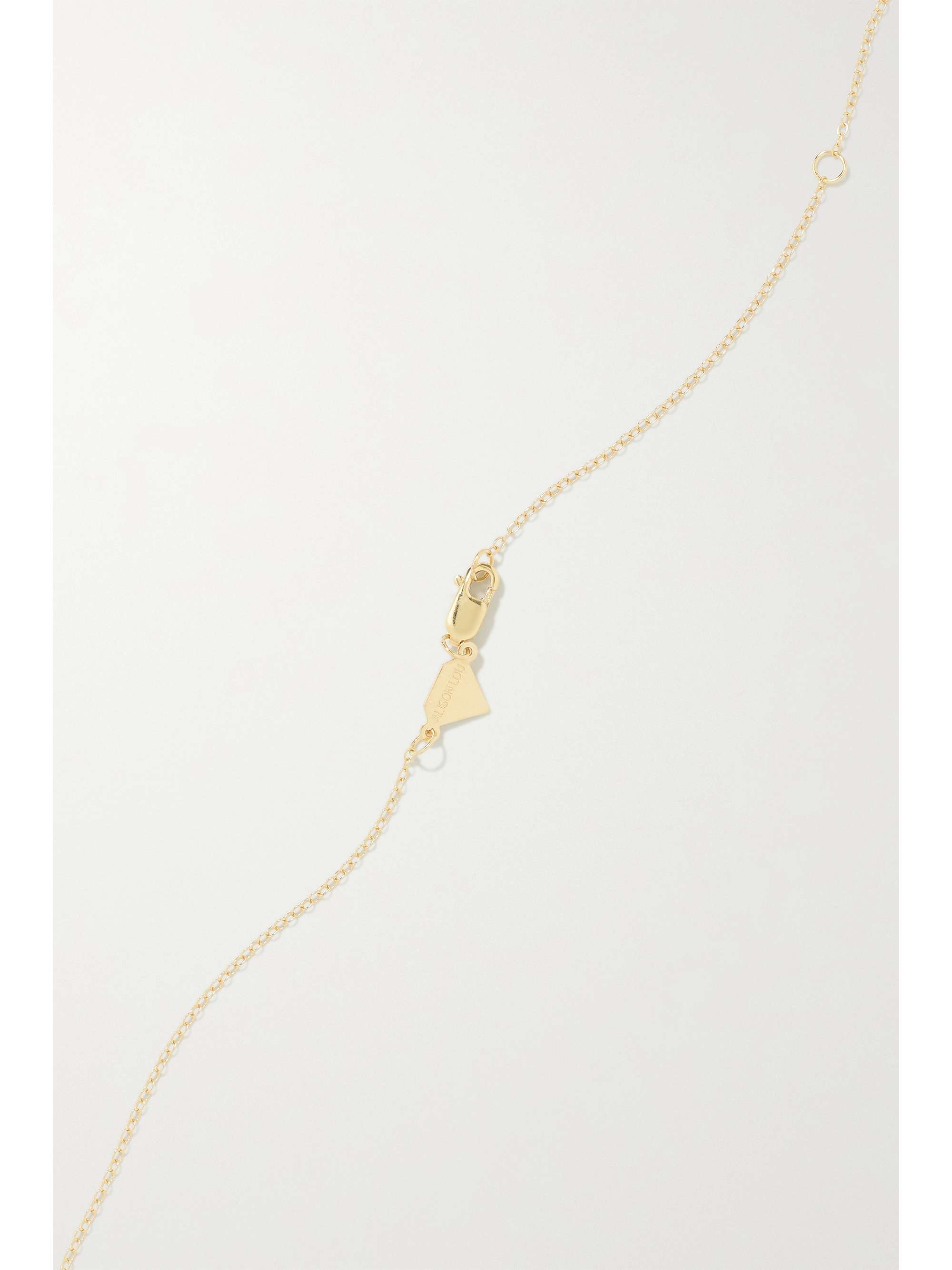 ALISON LOU All You Need 14-karat gold, enamel and diamond necklace