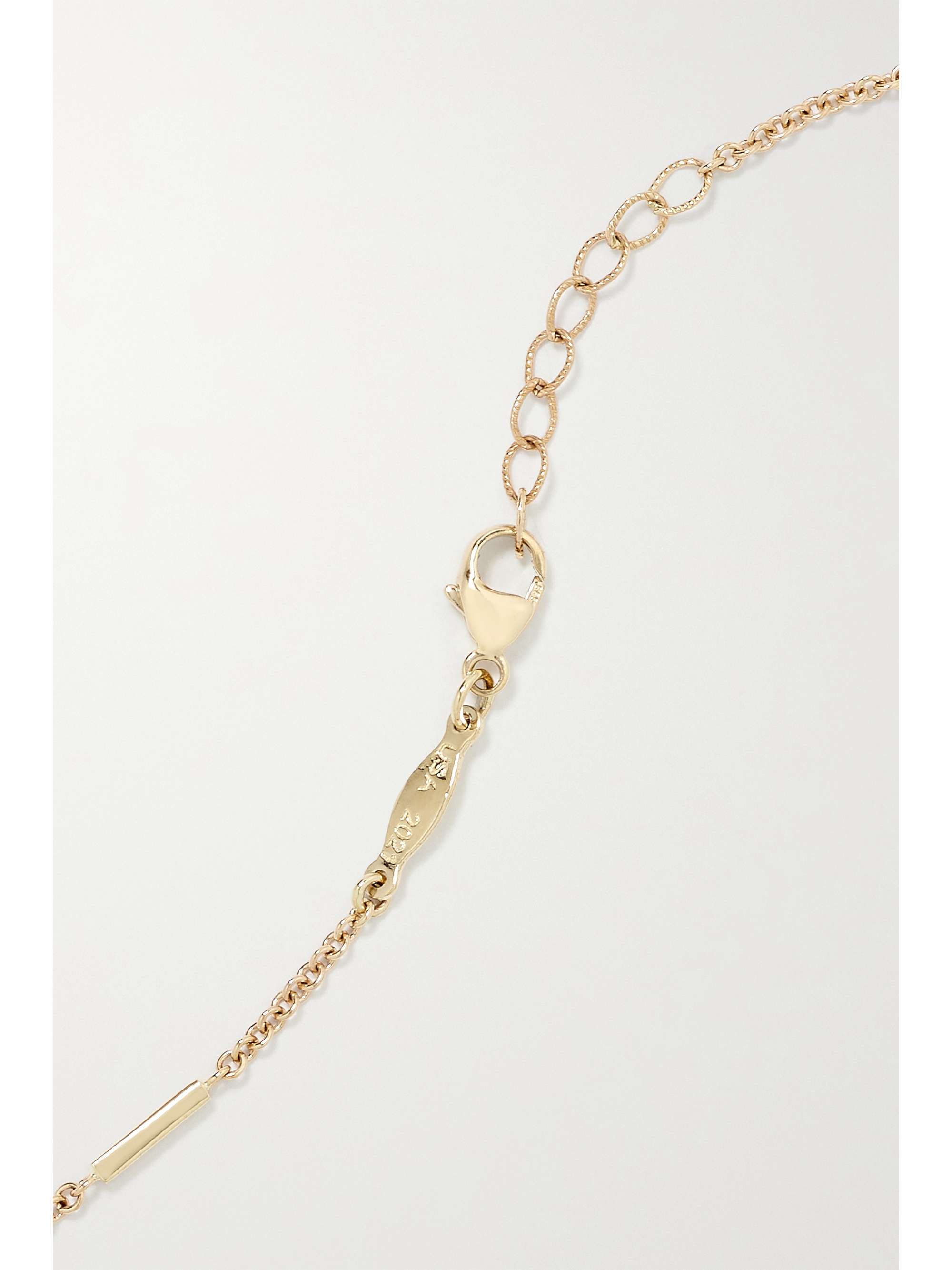JACQUIE AICHE Sophia 14-karat gold diamond anklet