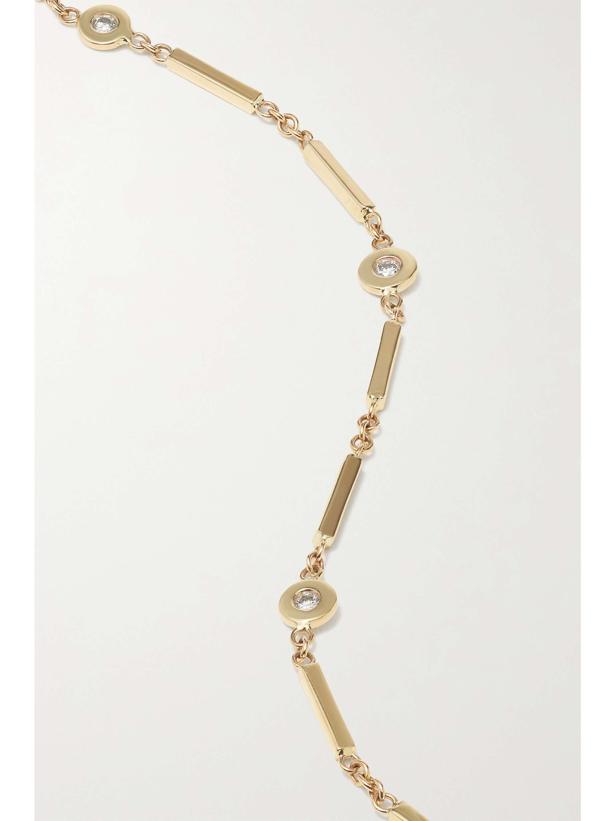 JACQUIE AICHE 14-karat gold diamond bracelet