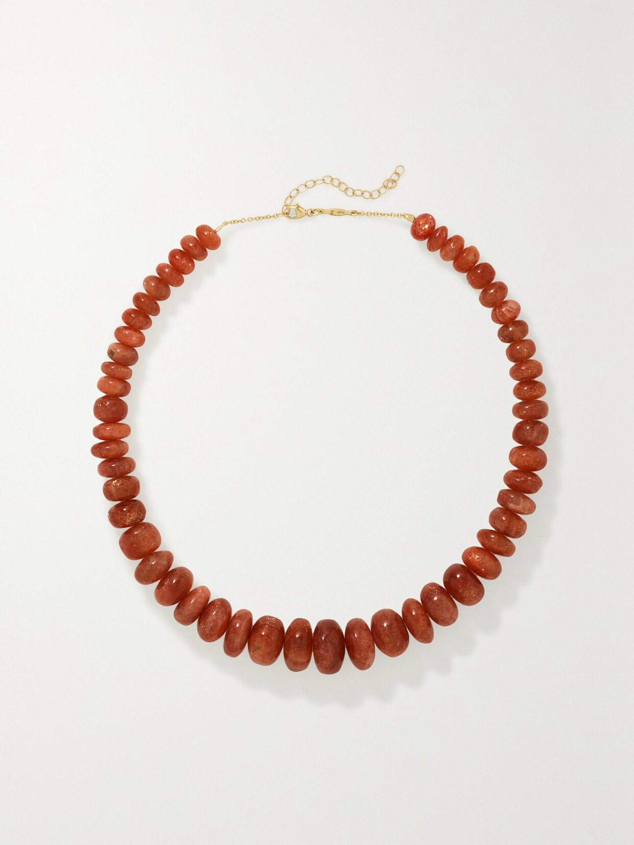 Jacquie Aiche 14-karat Gold Sunstone Necklace