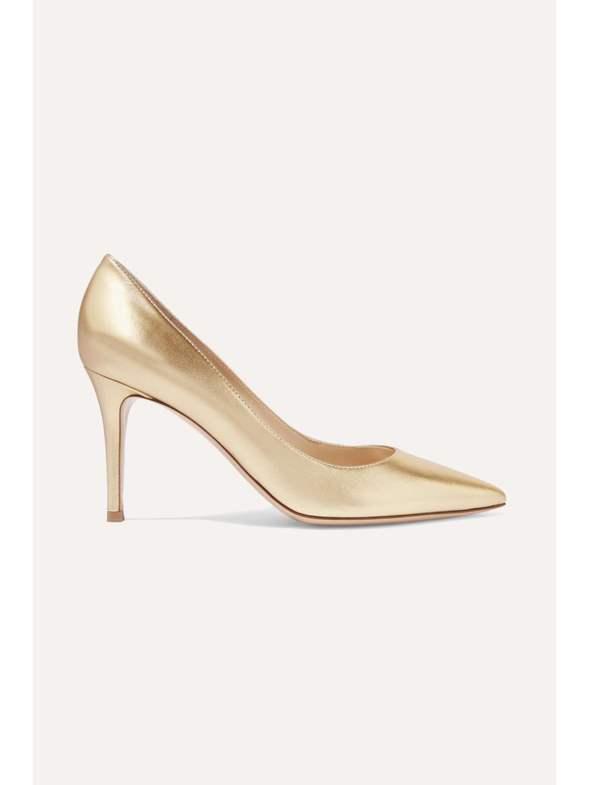 gold pumps open toe
