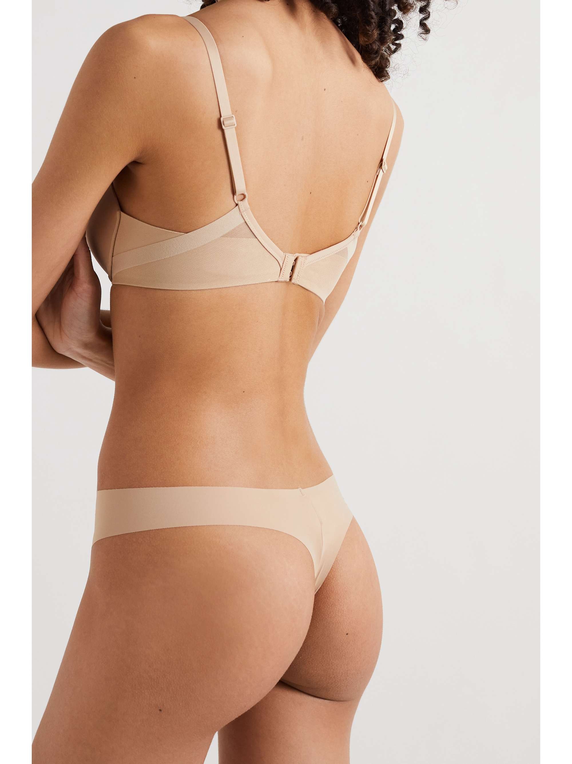 CALVIN KLEIN UNDERWEAR Sculpted Demi Lift stretch-jersey and mesh underwired bra