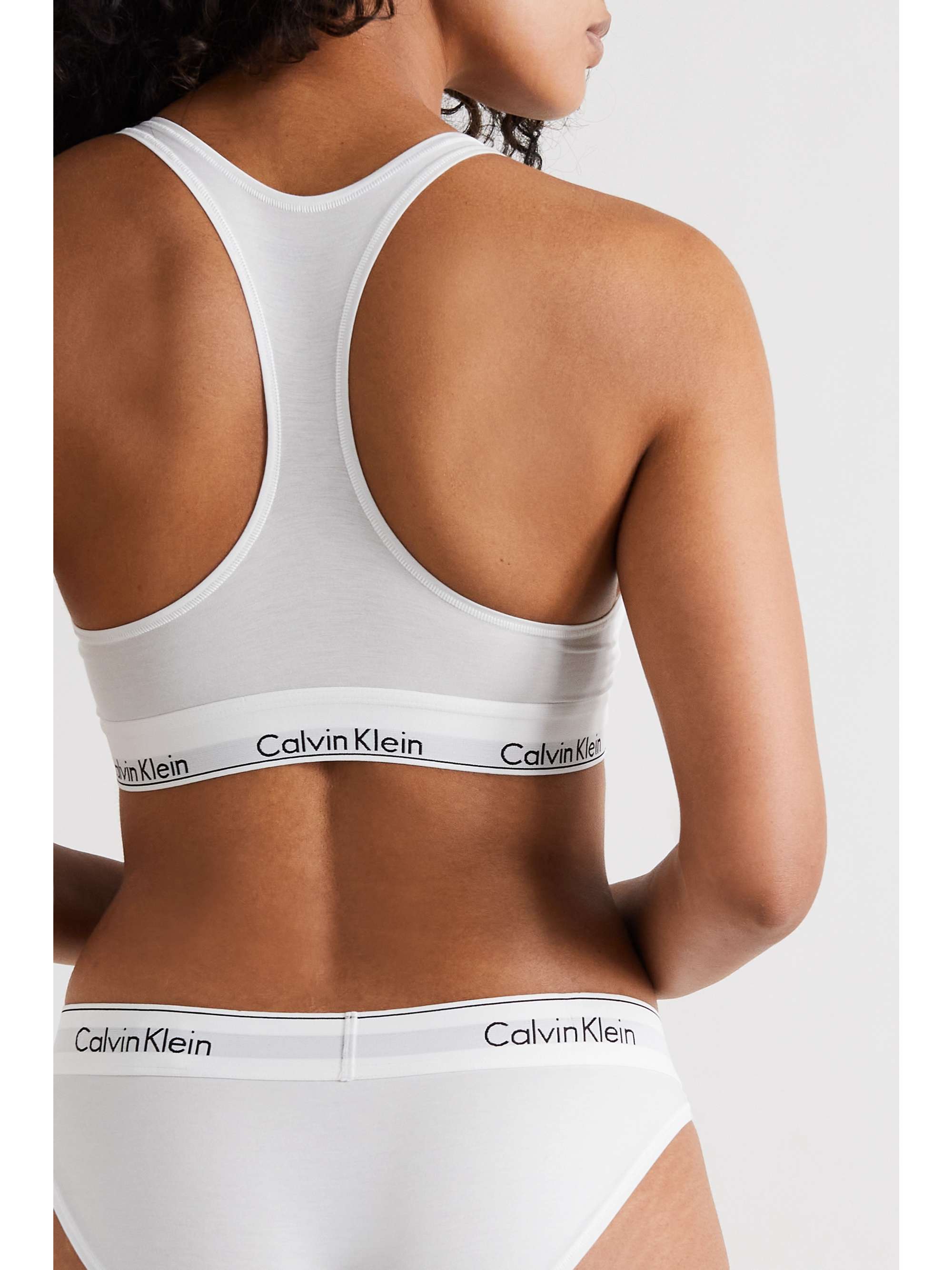 CK ONE Modern Cotton stretch cotton-blend soft-cup bra