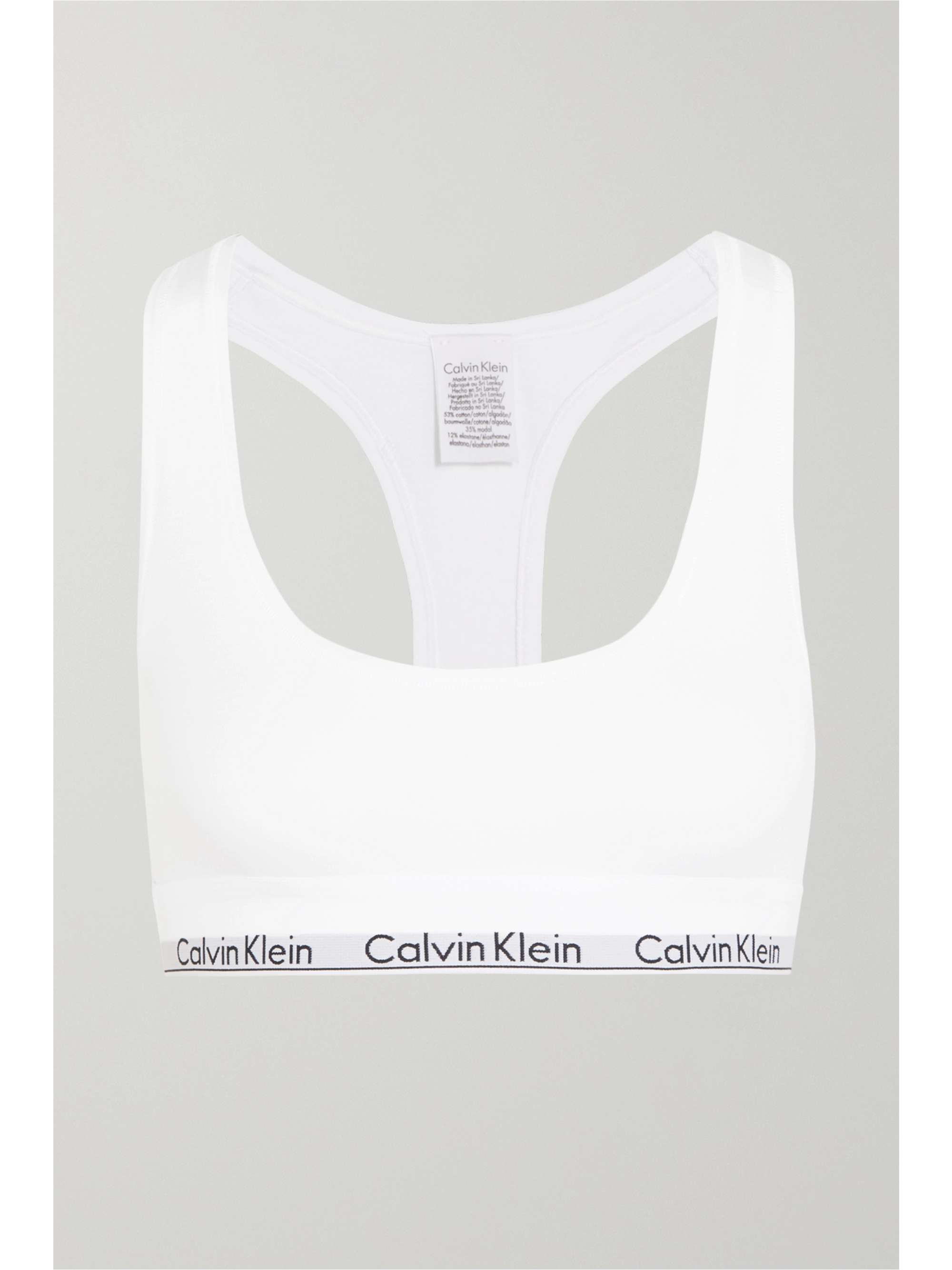 CALVIN KLEIN UNDERWEAR Modern Cotton stretch cotton-blend soft-cup bra |  NET-A-PORTER