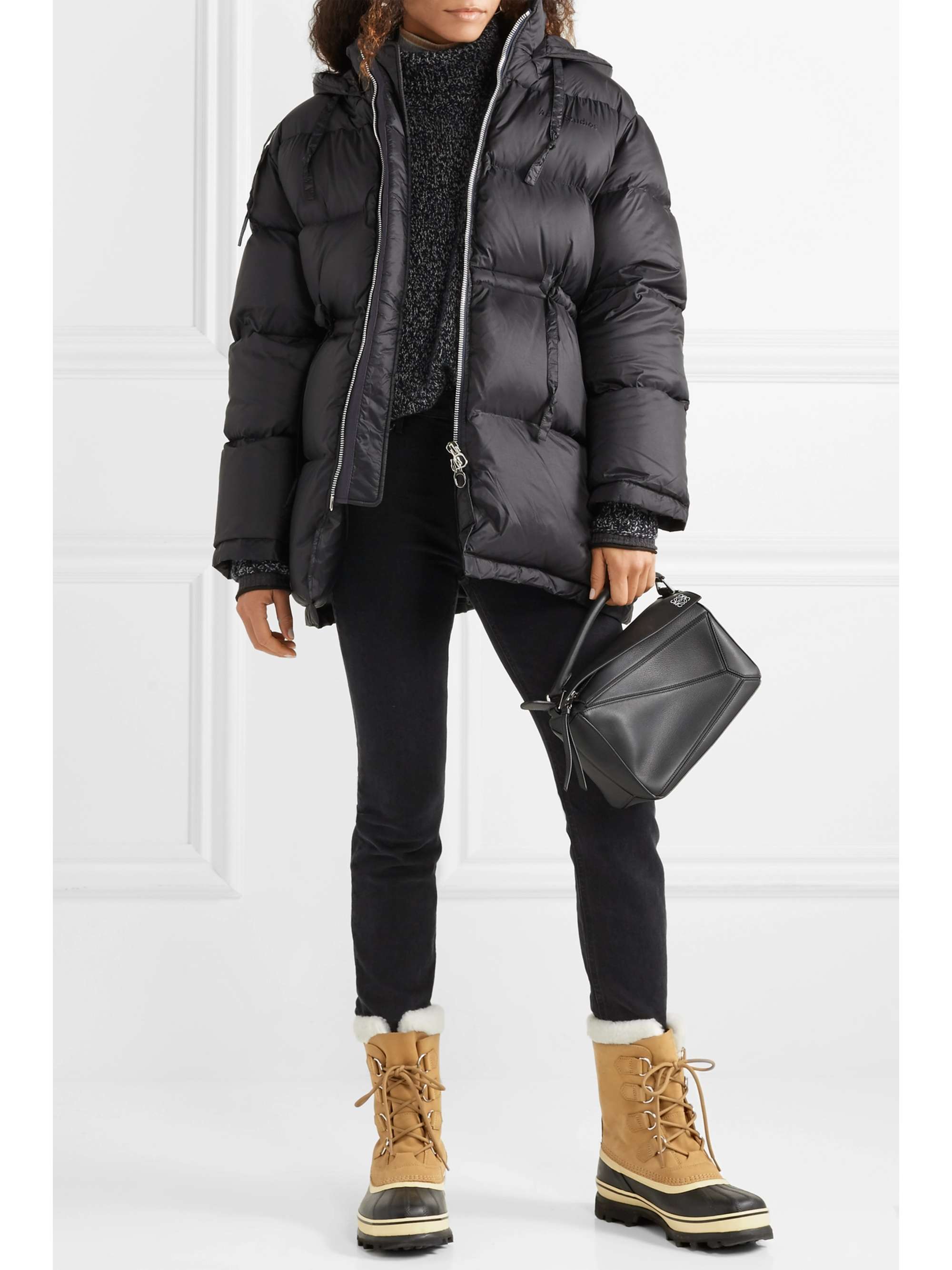 SOREL Caribou waterproof nubuck and rubber boots