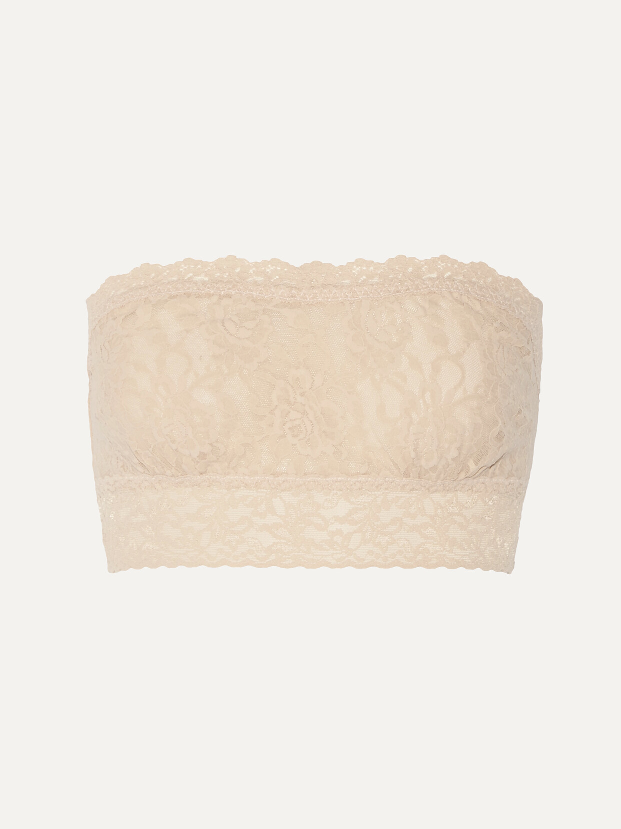 Hanky Panky Signature Stretch-lace Soft-cup Bandeau Bra - Neutrals