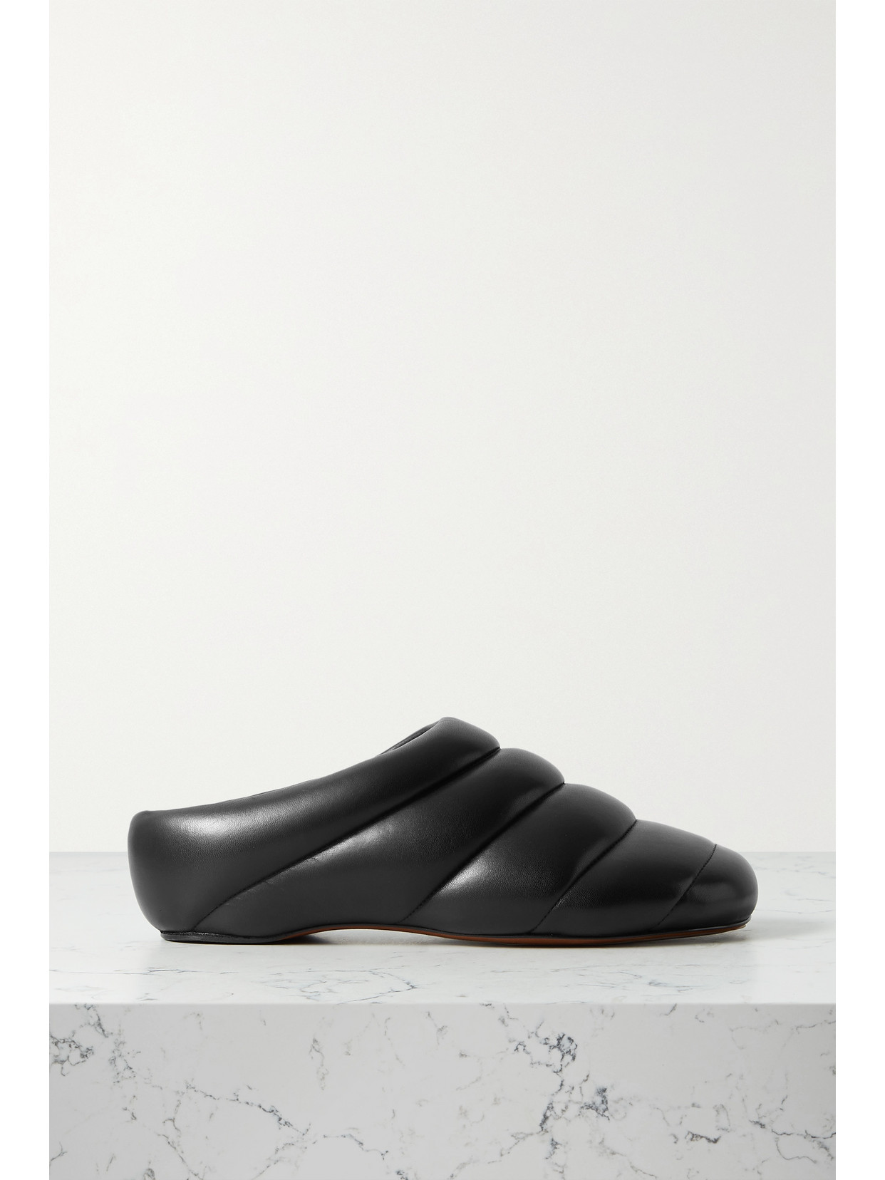 PROENZA SCHOULER RONDO QUILTED LEATHER SLIPPERS