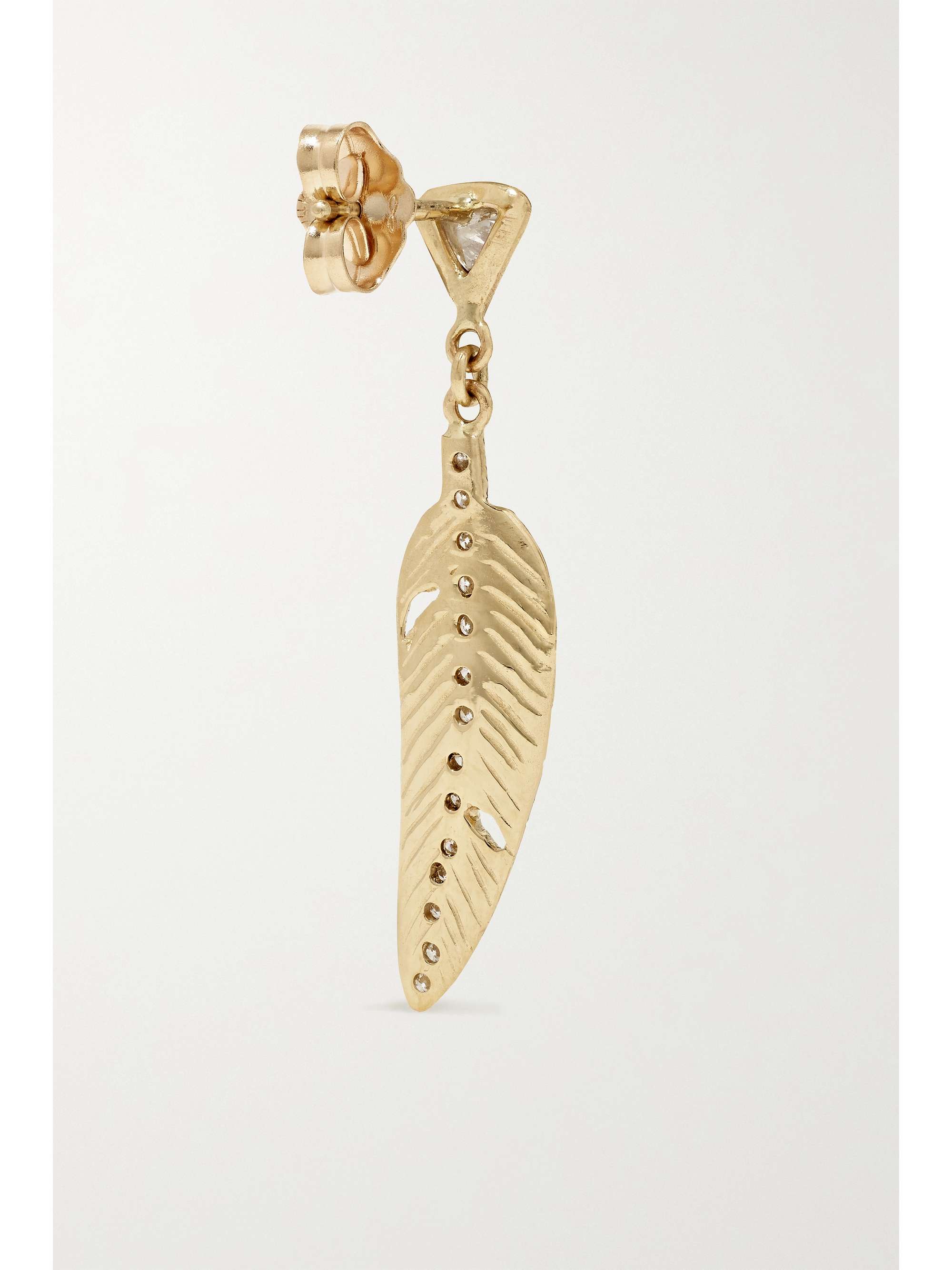 JACQUIE AICHE 14-karat gold diamond earring