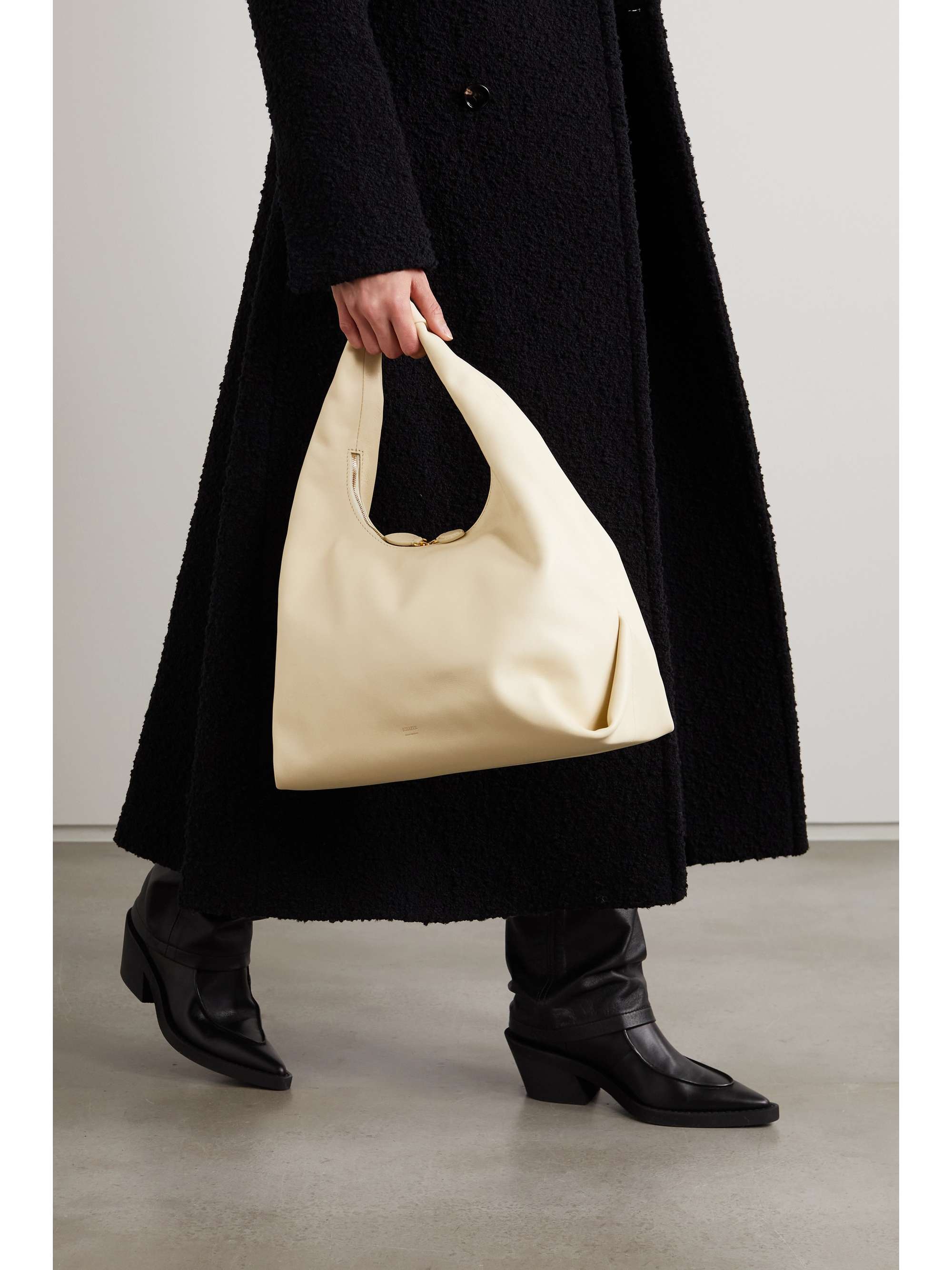 KHAITE Beatrice large knotted leather shoulder bag